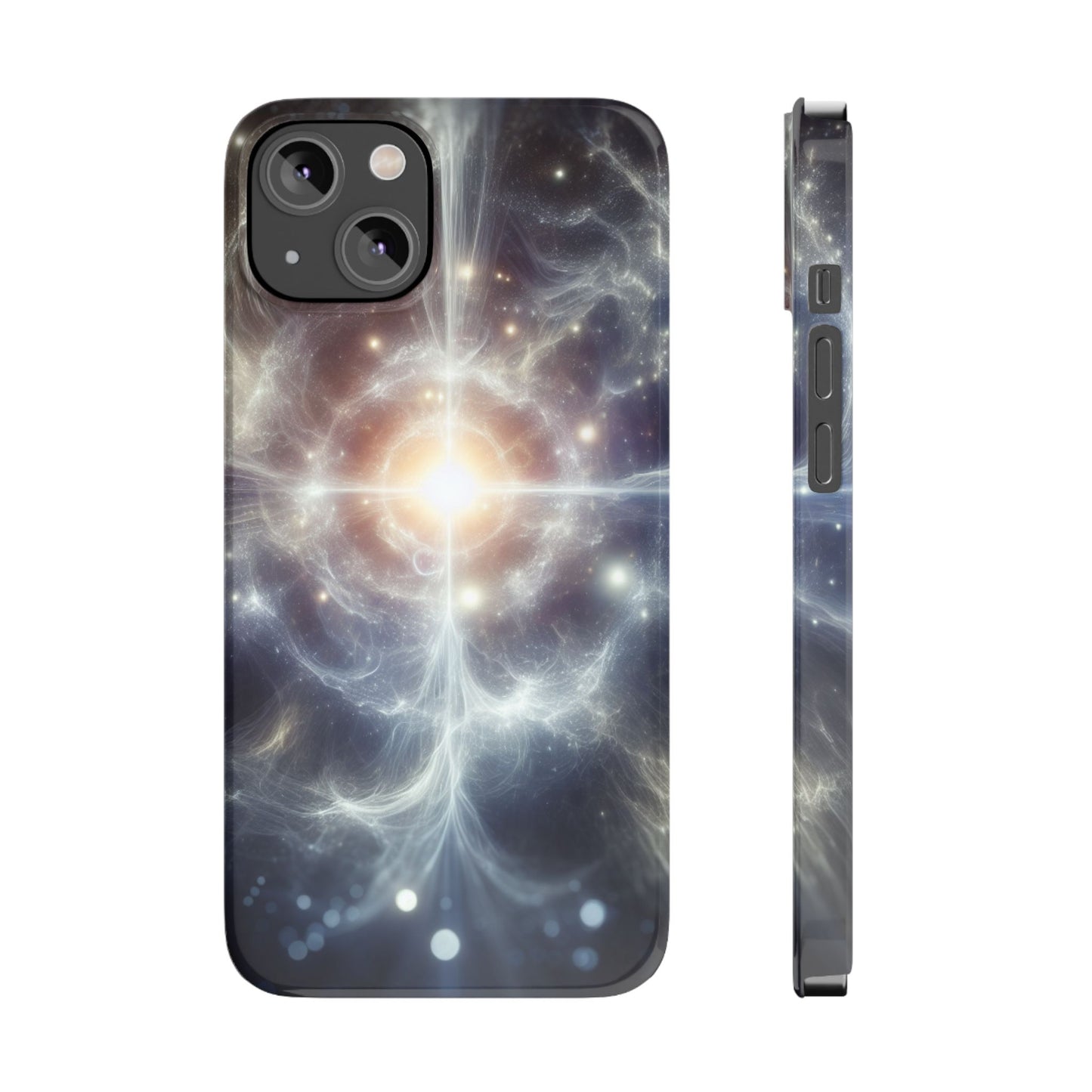 Cosmic Energy Slim Phone Case – Galaxy Design for Astronomy Lovers