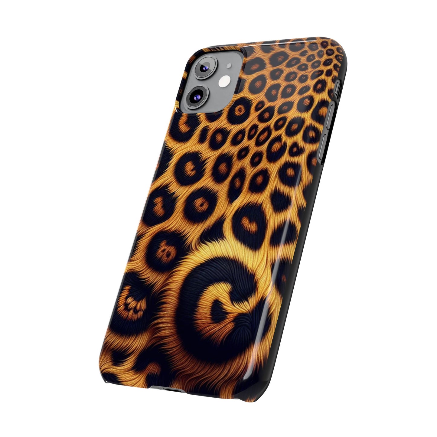 "New" Leopard Print Slim Phone Case - Trendy Animal Design