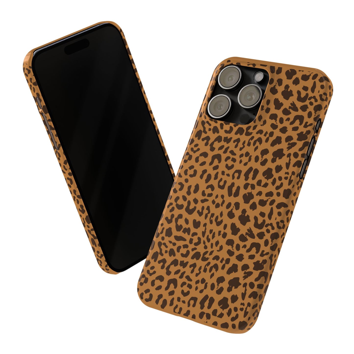 Sleek Leopard Print Slim Phone Case - Stylish & Durable Protection