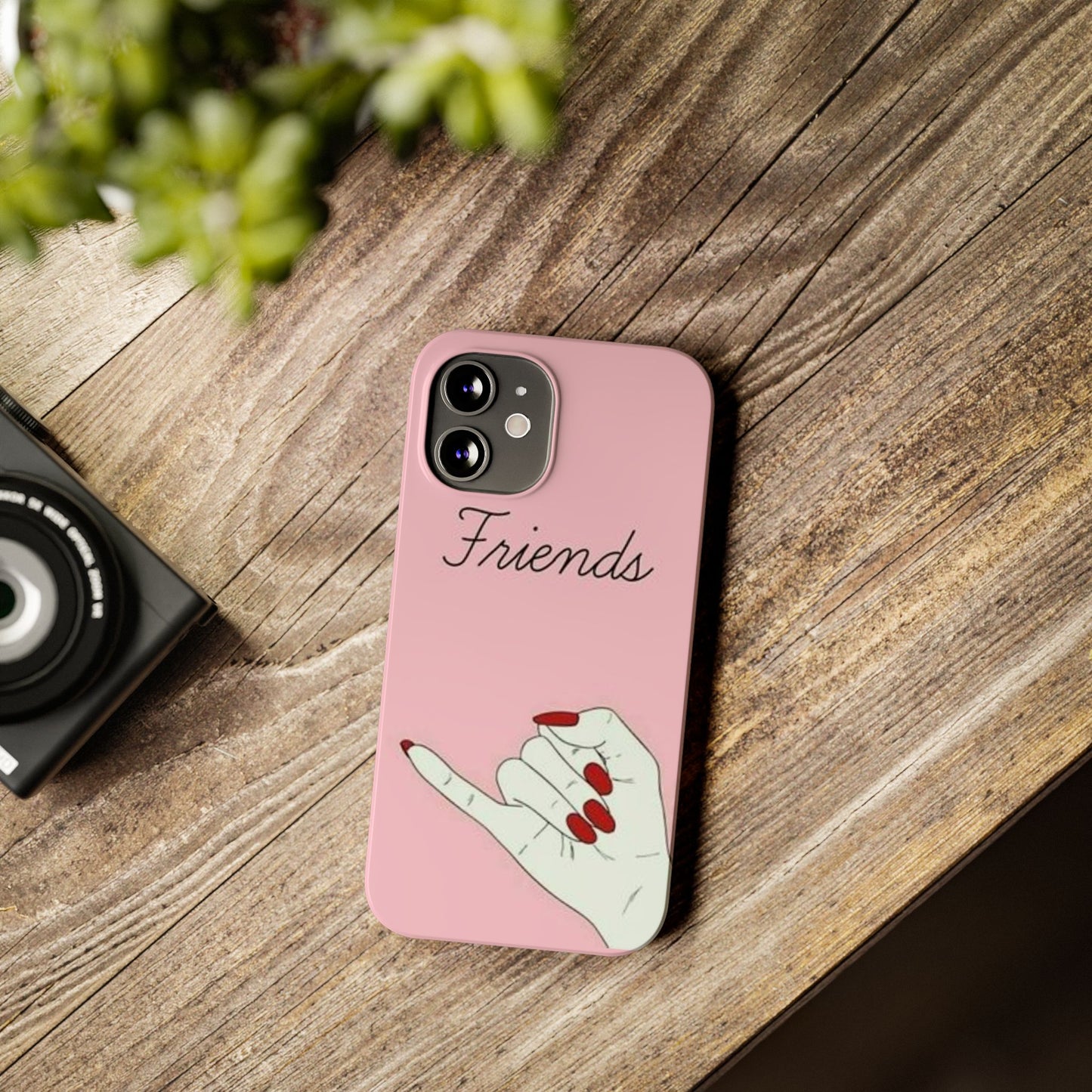 Stylish Slim Phone Case - 'Friends' Design - Perfect Gift for Besties