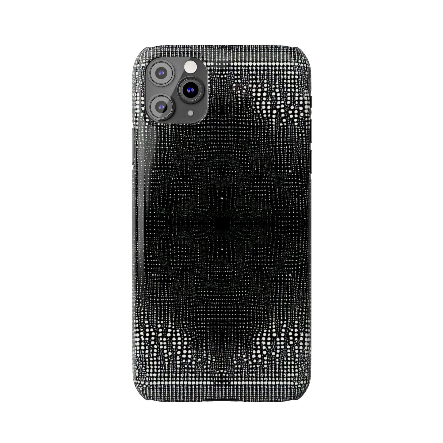 Glamorous Black Diamond Pattern Slim Phone Case