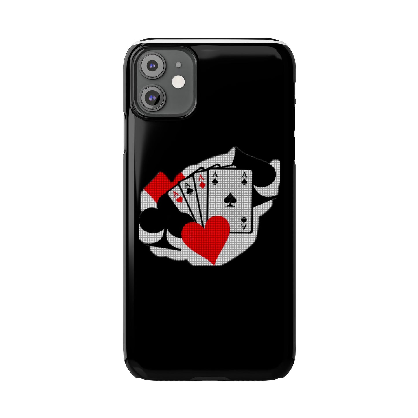 Stylish Slim Phone Case with Poker Design - Perfect for Gamers and Card Enthusiasts