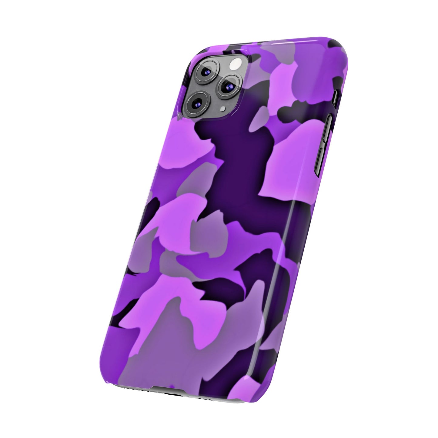 Colorful Purple Abstract Slim Phone Case - Stylish Mobile Accessory for Trendsetters