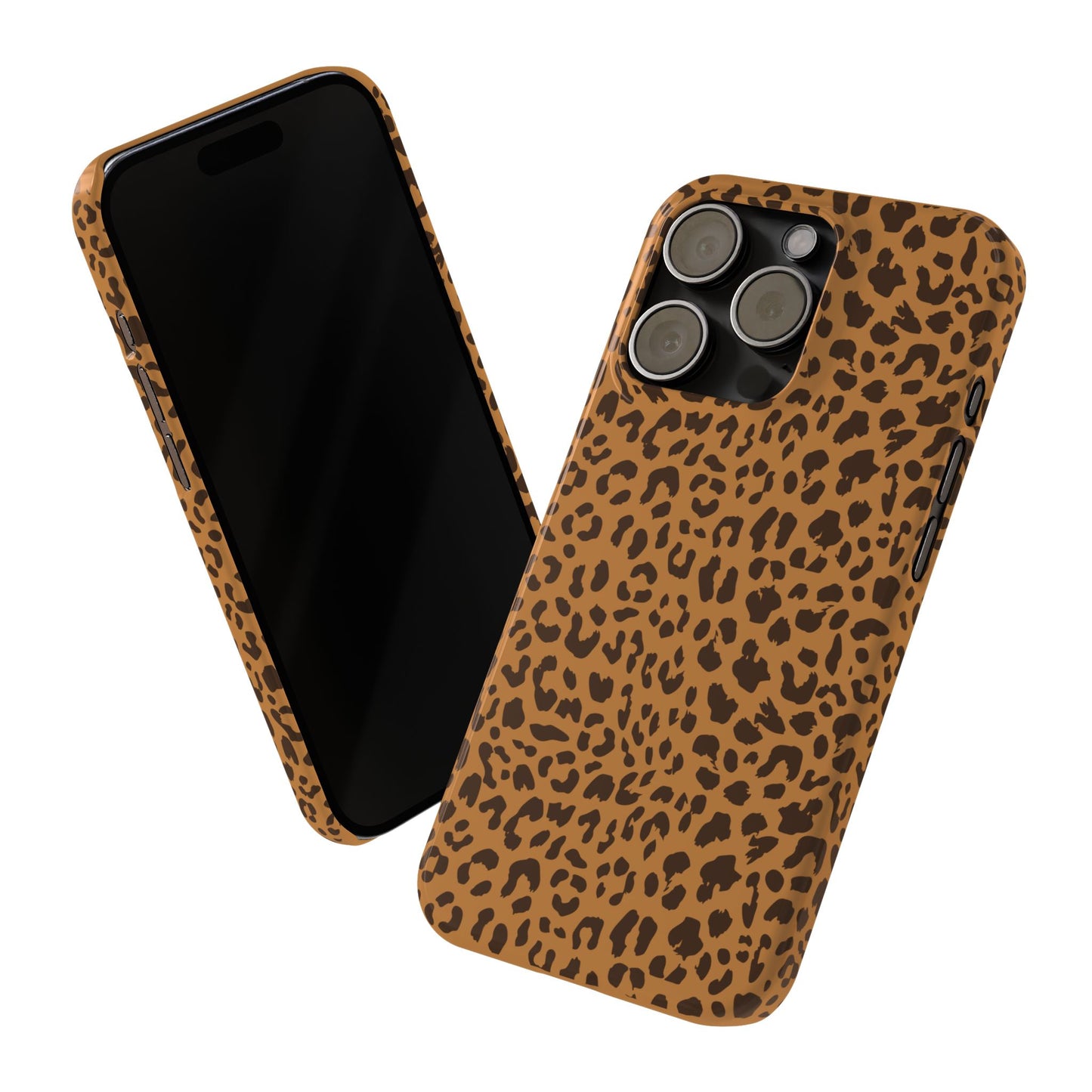 Sleek Leopard Print Slim Phone Case - Stylish & Durable Protection