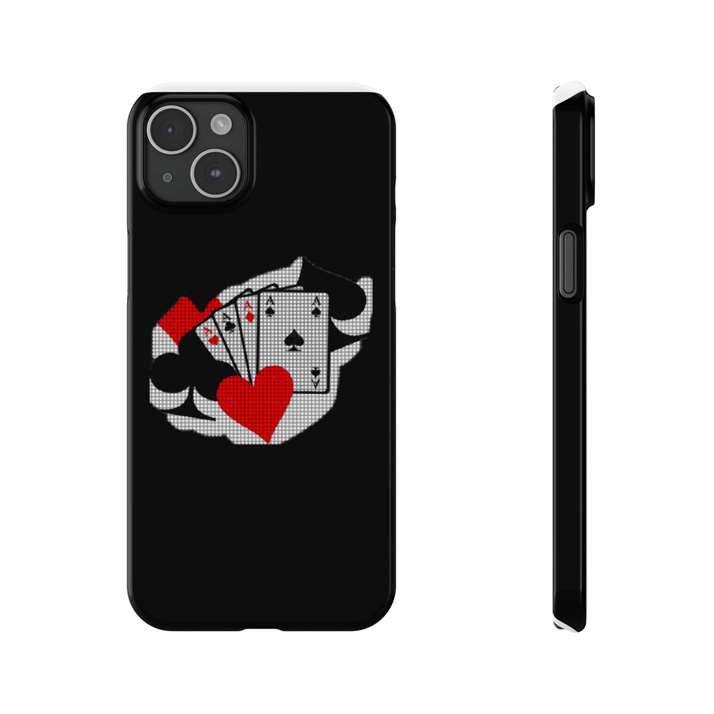 Stylish Slim Phone Case with Poker Design - Perfect for Gamers and Card Enthusiasts