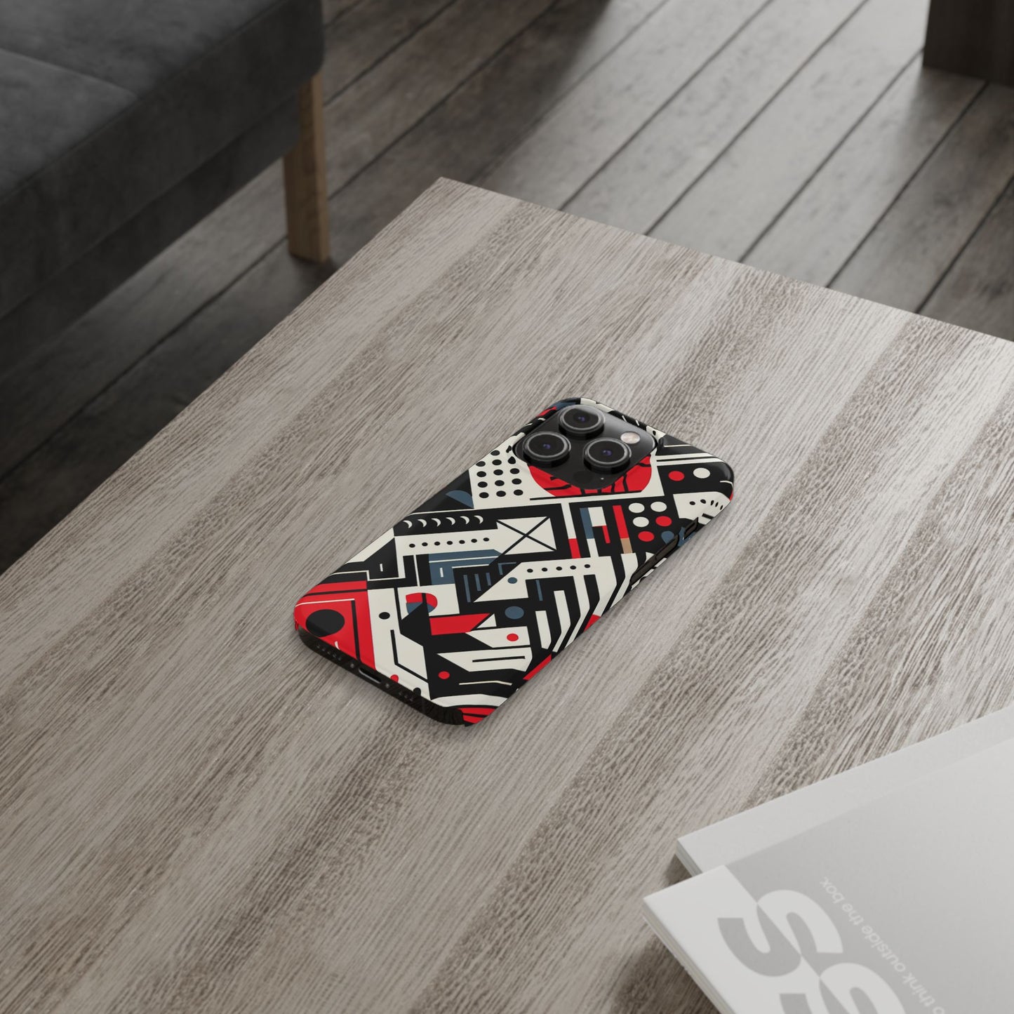 Geometric Abstract Slim Phone Case - Modern Design for Trendsetters