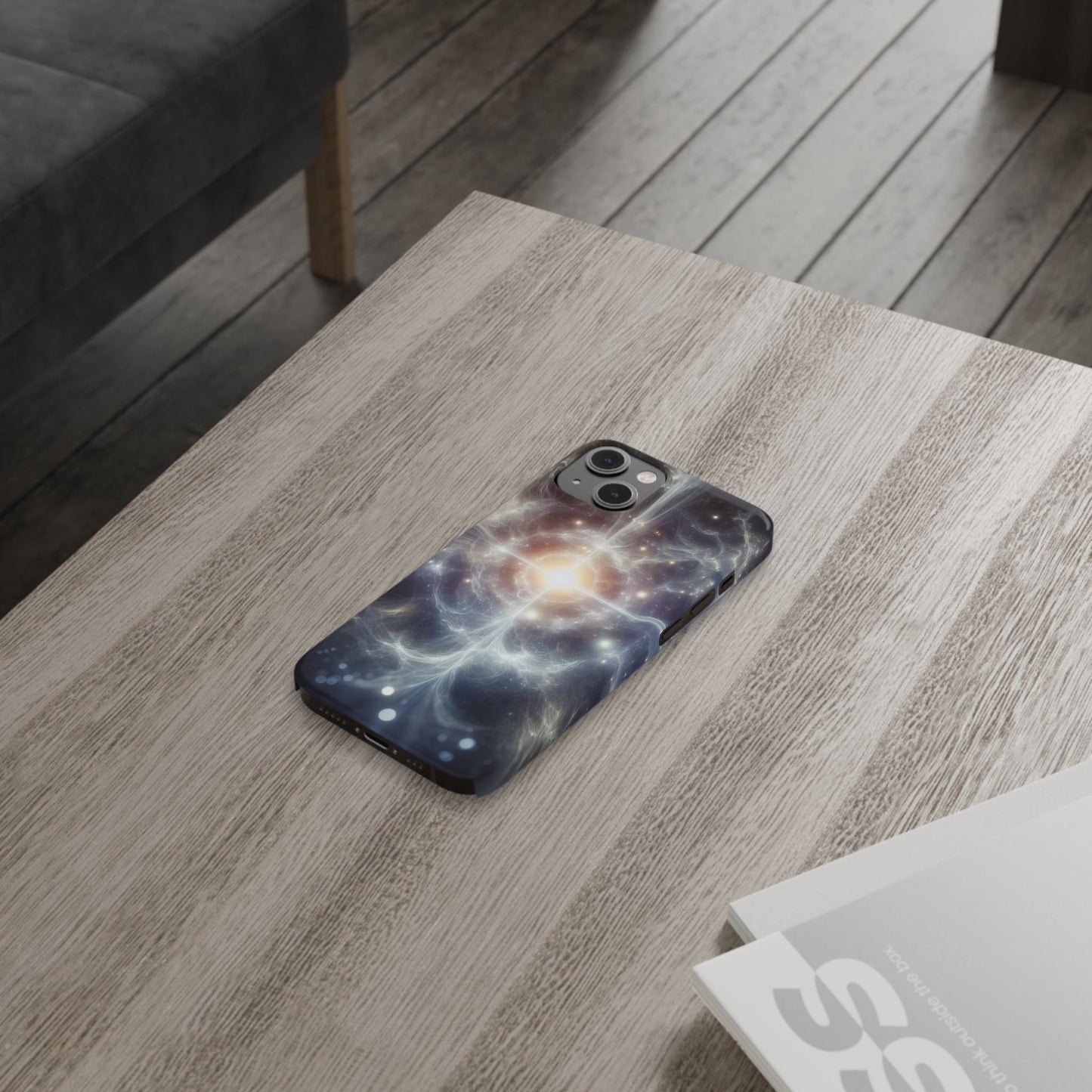 Cosmic Energy Slim Phone Case – Galaxy Design for Astronomy Lovers