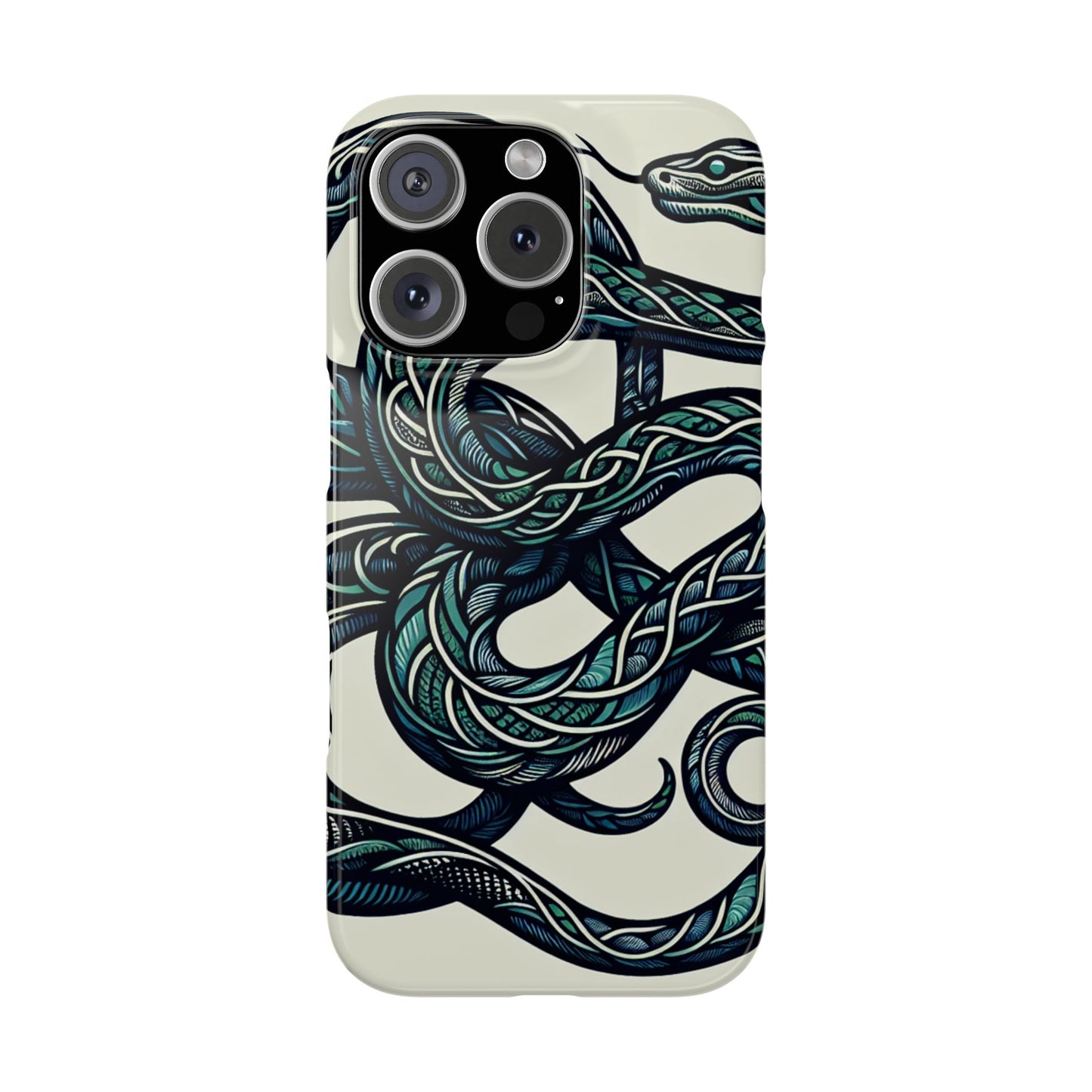 Artistic Snake Slim Phone Case - Unique Design for Nature Lovers