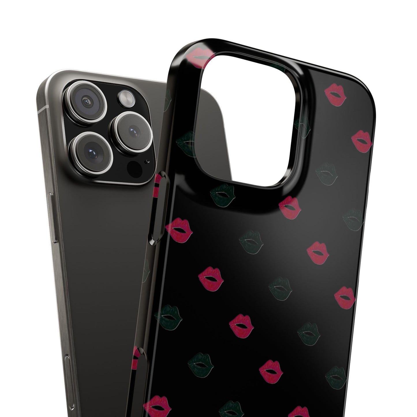 Chic Lip Pattern Slim Phone Case - Stylish Protection for Trendsetters