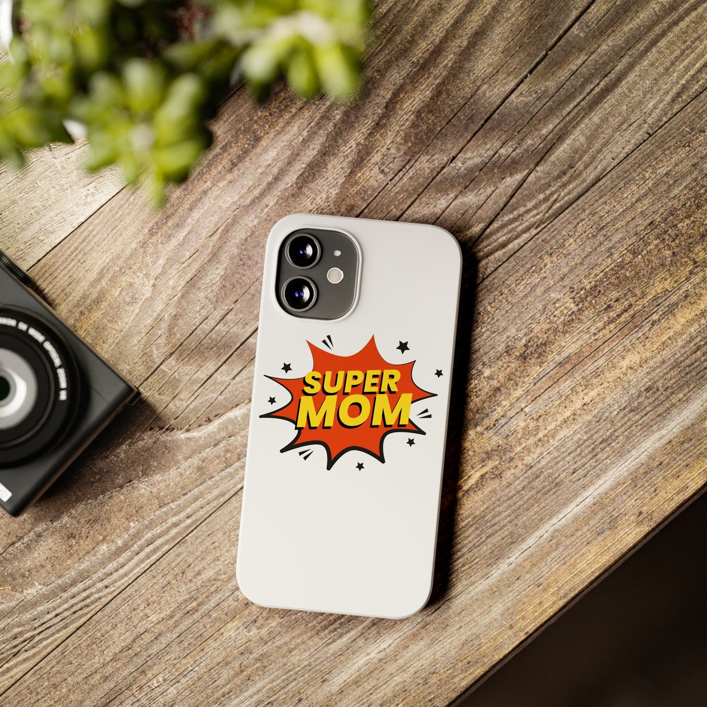 Super Mom Slim Phone Case - Perfect Gift for Mother's Day and Everyday Use