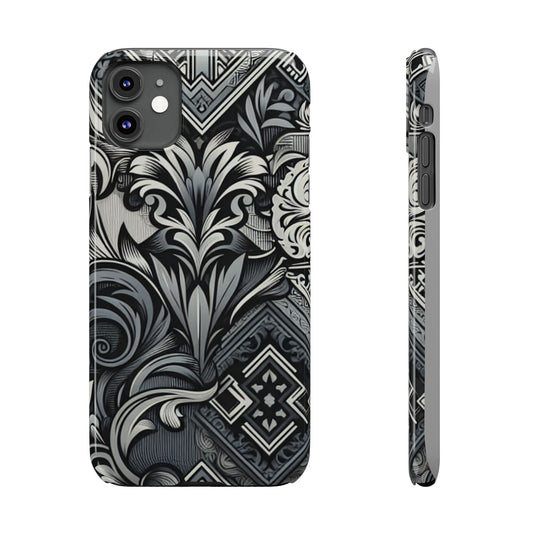 Elegant Floral Slim Phone Case - Stylish Protection for Modern Aesthetics