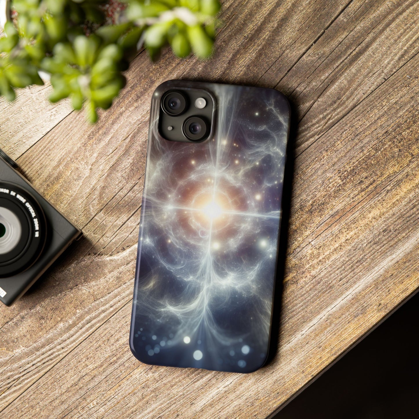 Cosmic Energy Slim Phone Case – Galaxy Design for Astronomy Lovers