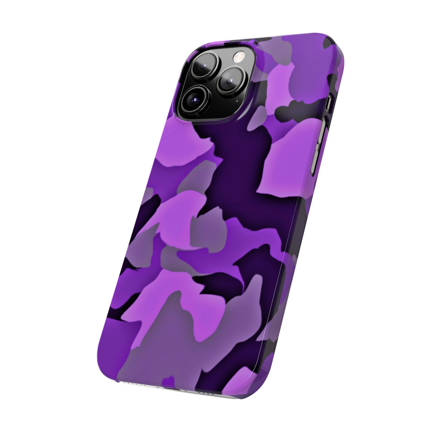 Colorful Purple Abstract Slim Phone Case - Stylish Mobile Accessory for Trendsetters