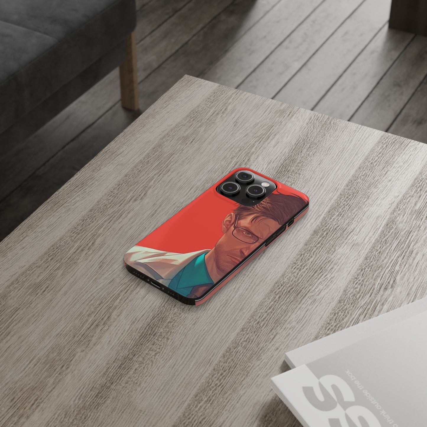 Stylish Slim Phone Case featuring Bold Artistic Design