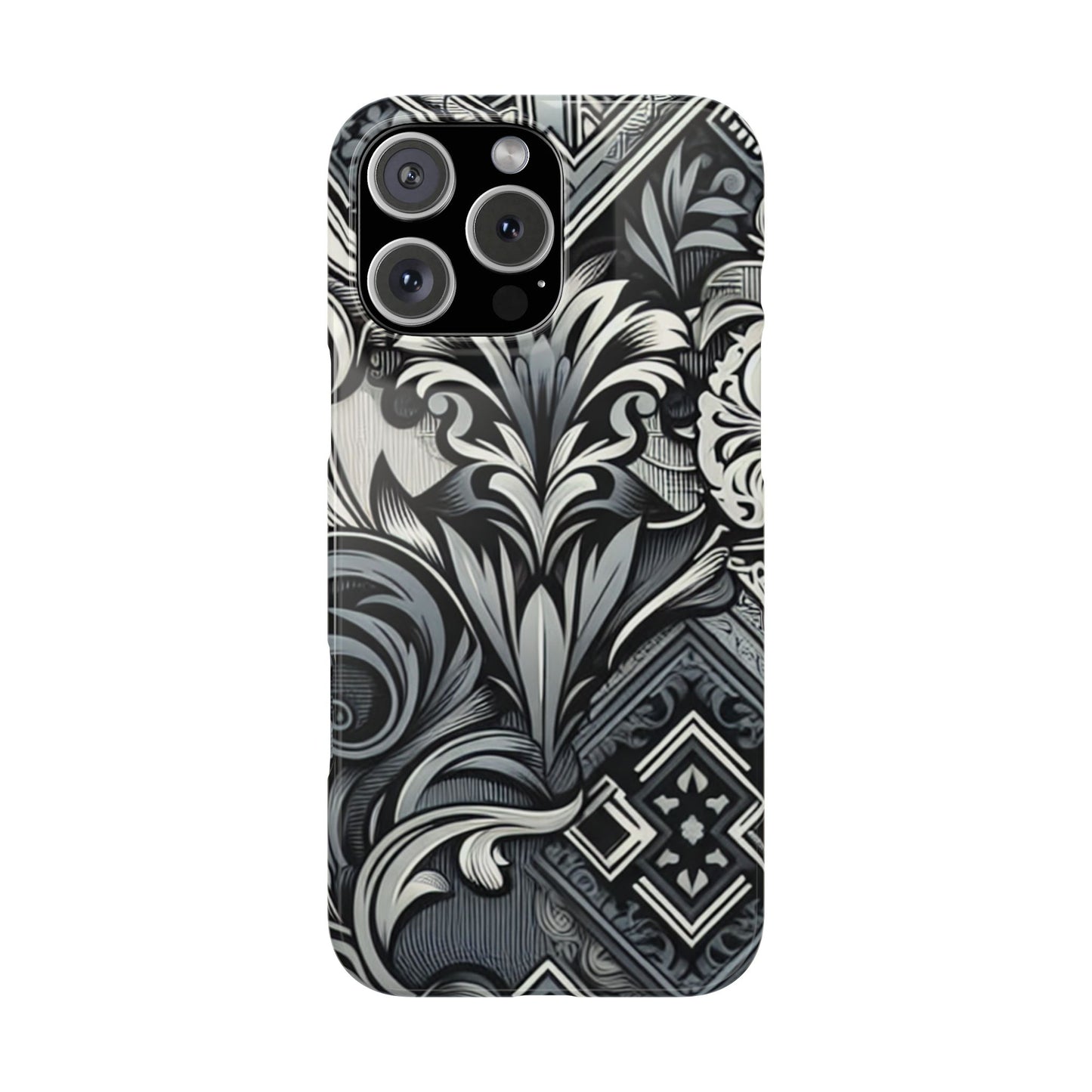 Elegant Floral Slim Phone Case - Stylish Protection for Modern Aesthetics