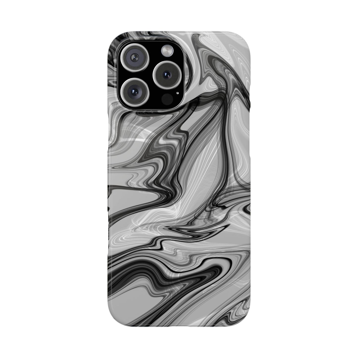 Stylish Black and Gray Abstract Slim Phone Case