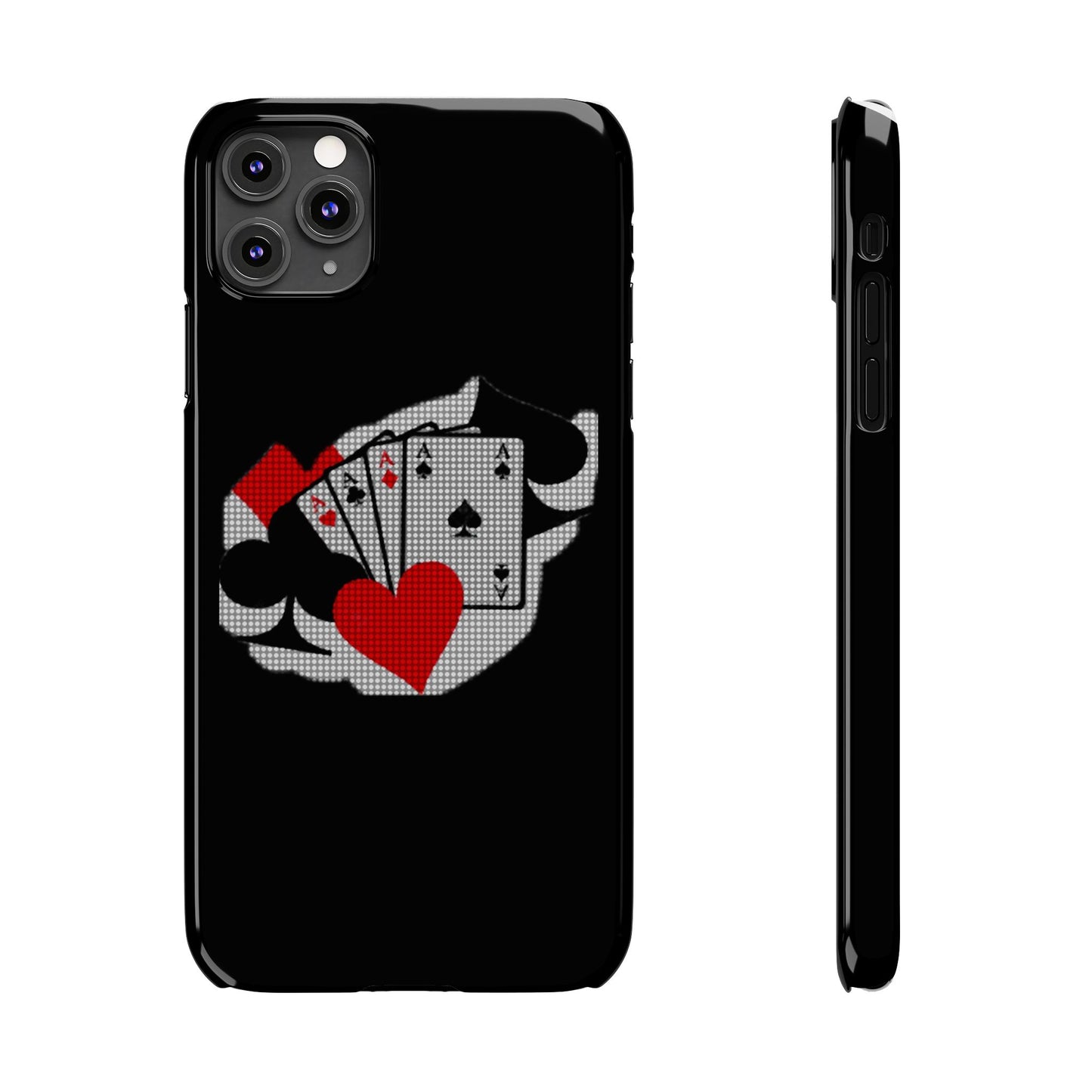 Stylish Slim Phone Case with Poker Design - Perfect for Gamers and Card Enthusiasts