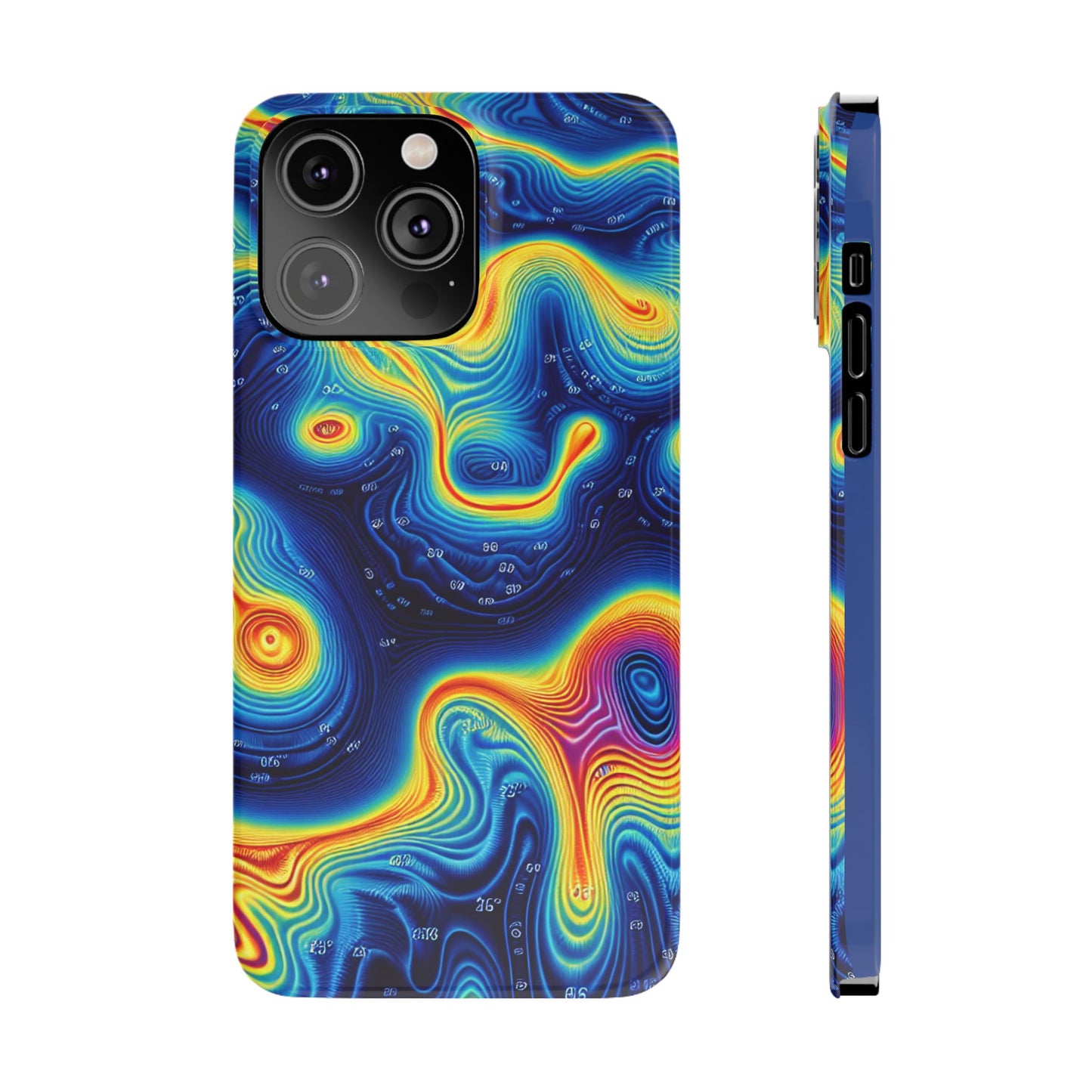 Thermal islands Phone Case - Colorful Geometric Design for Art Lovers