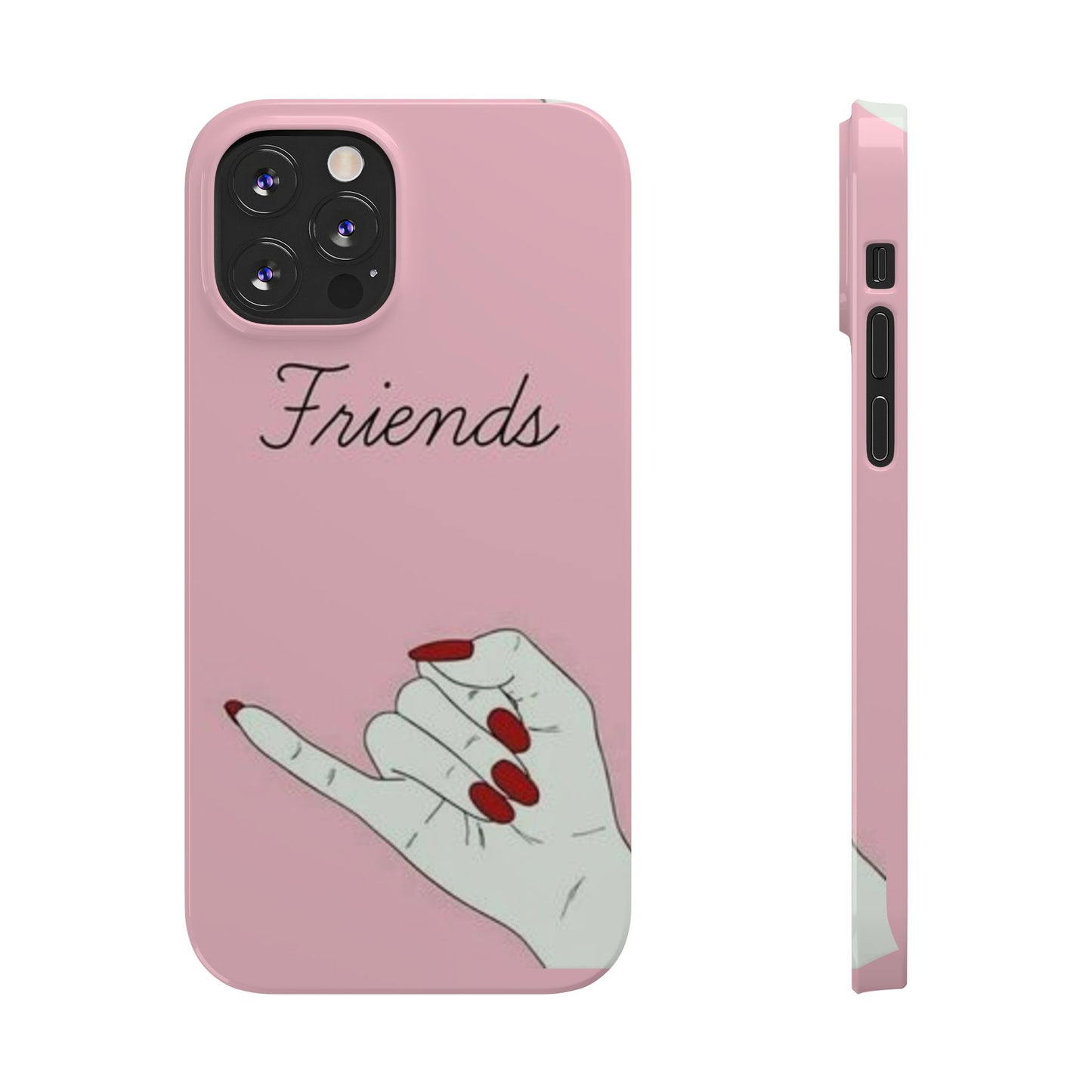 Stylish Slim Phone Case - 'Friends' Design - Perfect Gift for Besties