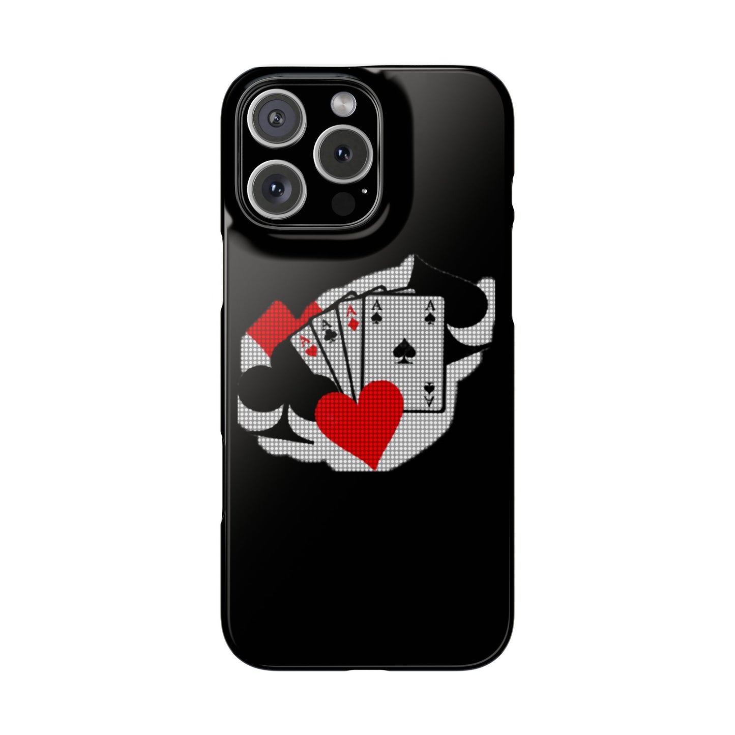 Stylish Slim Phone Case with Poker Design - Perfect for Gamers and Card Enthusiasts