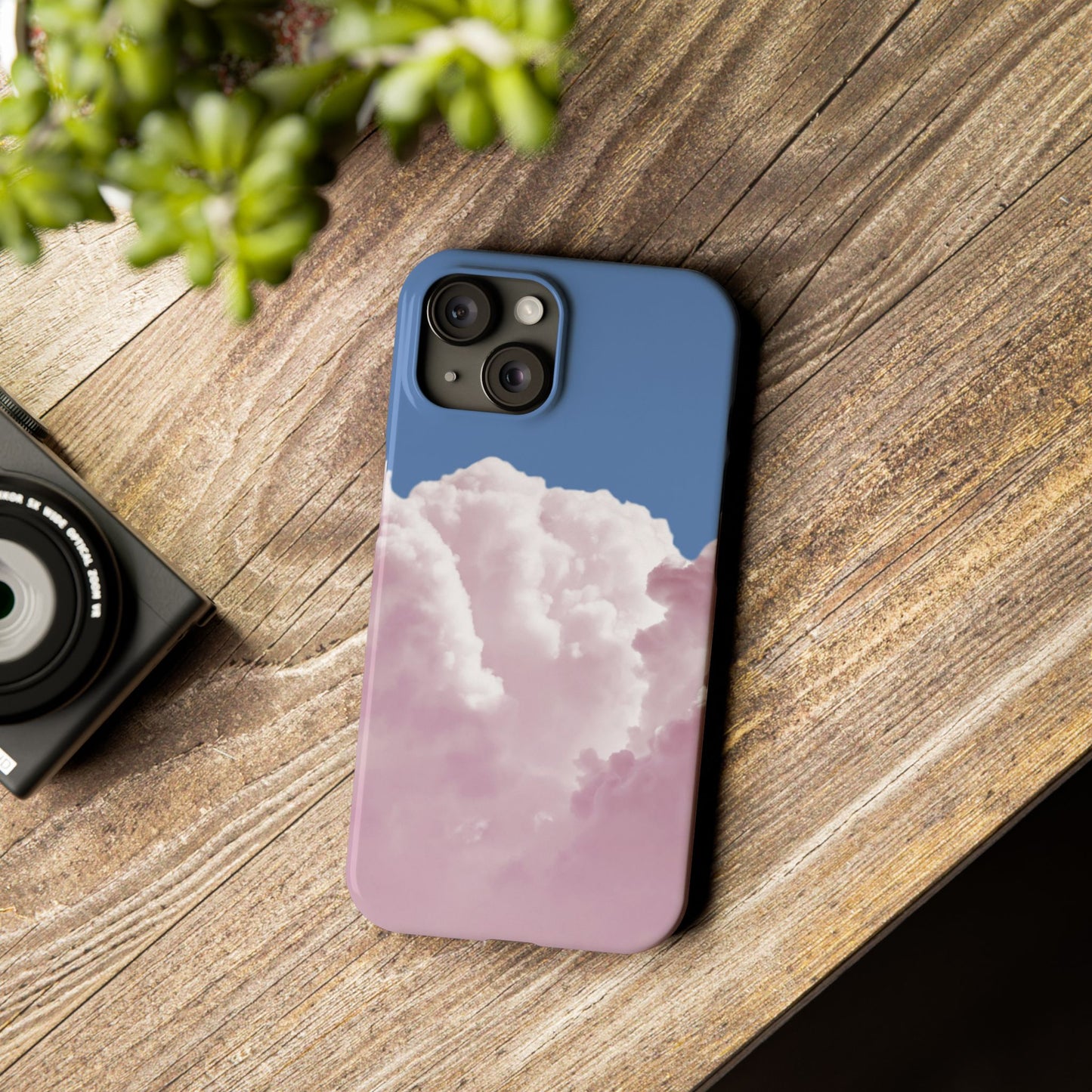 Pastel Cloud Slim Phone Case - Aesthetic Phone Accessory for Dreamers