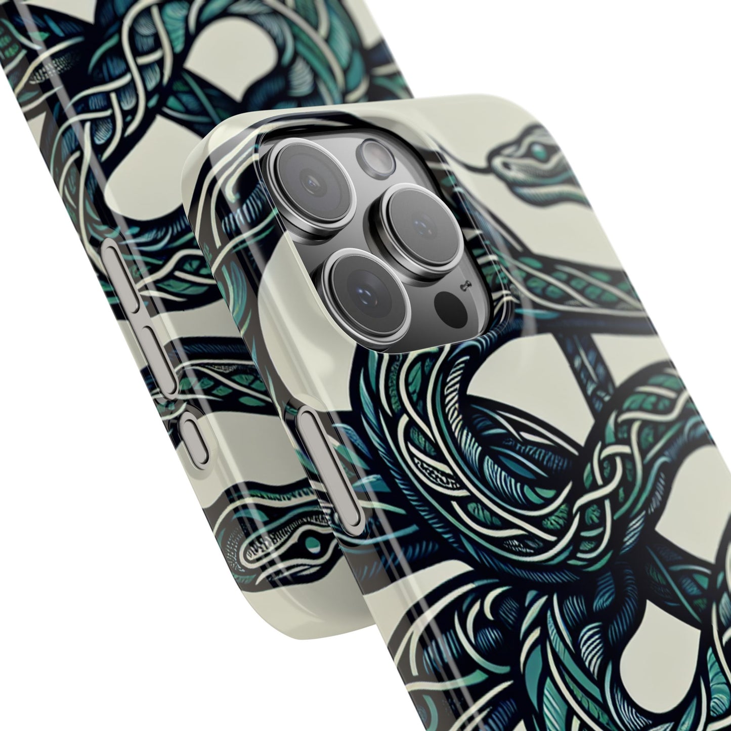 Artistic Snake Slim Phone Case - Unique Design for Nature Lovers