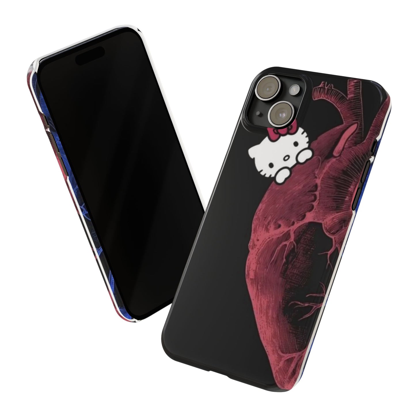 Cute Heartbeat Hello Kitty Slim Phone Case - Stylish Phone Cover for Cat Lovers