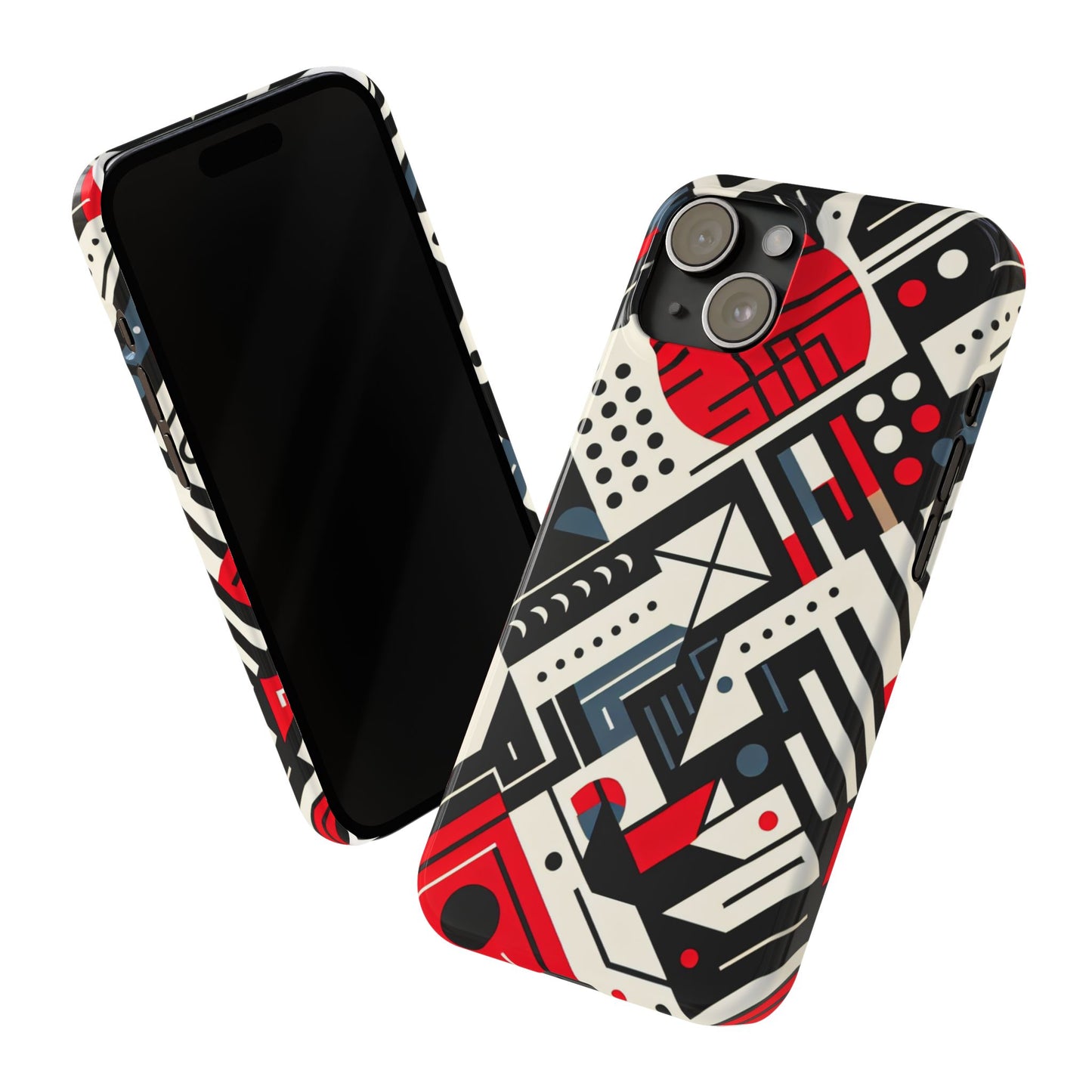 Geometric Abstract Slim Phone Case - Modern Design for Trendsetters