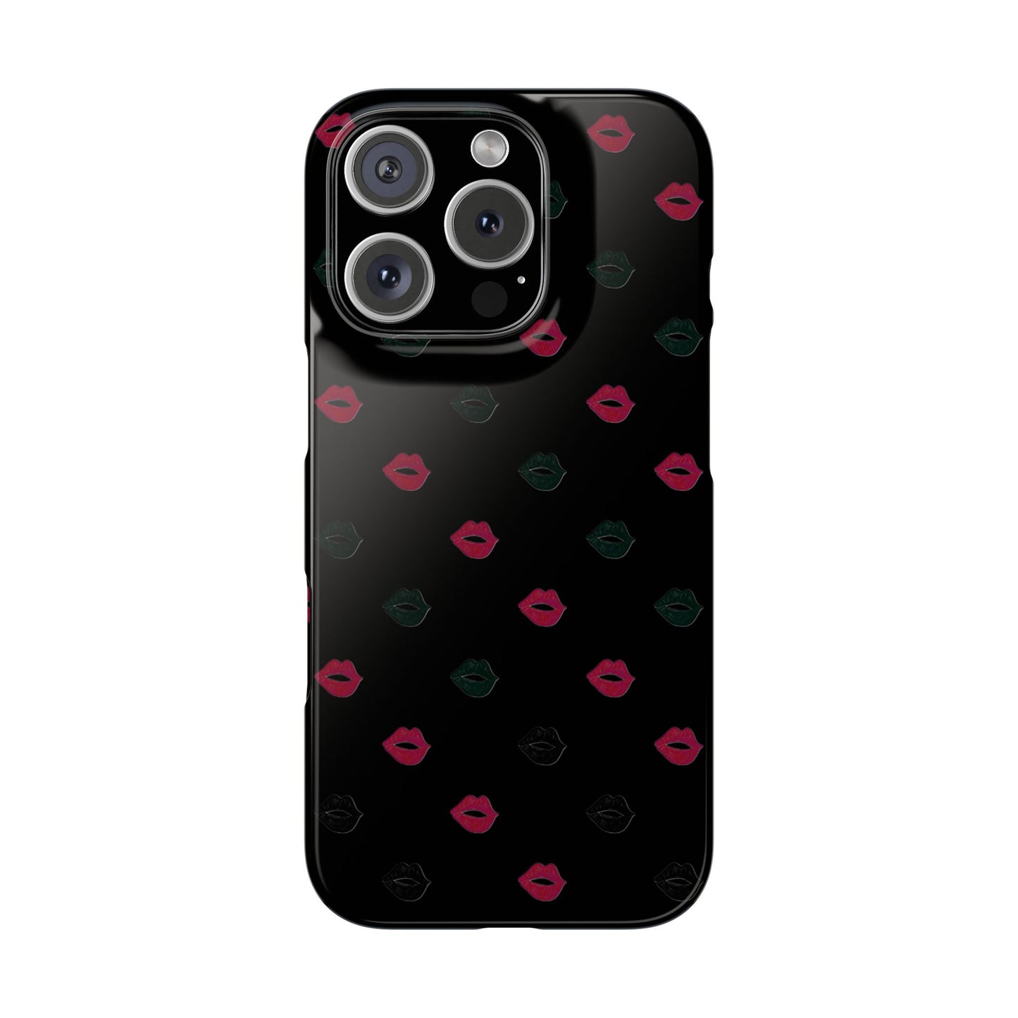 Chic Lip Pattern Slim Phone Case - Stylish Protection for Trendsetters