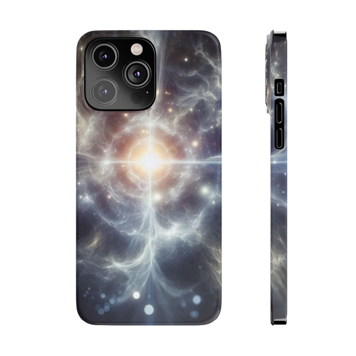 Cosmic Energy Slim Phone Case – Galaxy Design for Astronomy Lovers