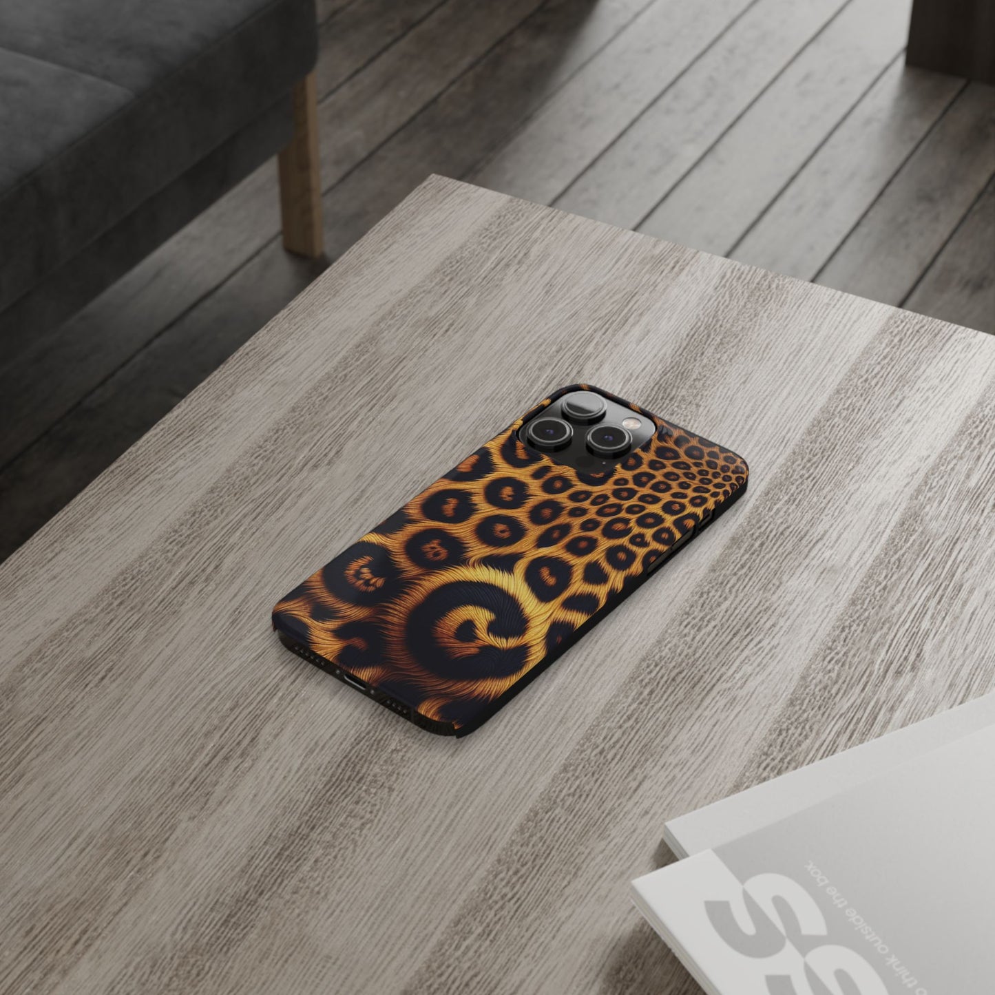 "New" Leopard Print Slim Phone Case - Trendy Animal Design