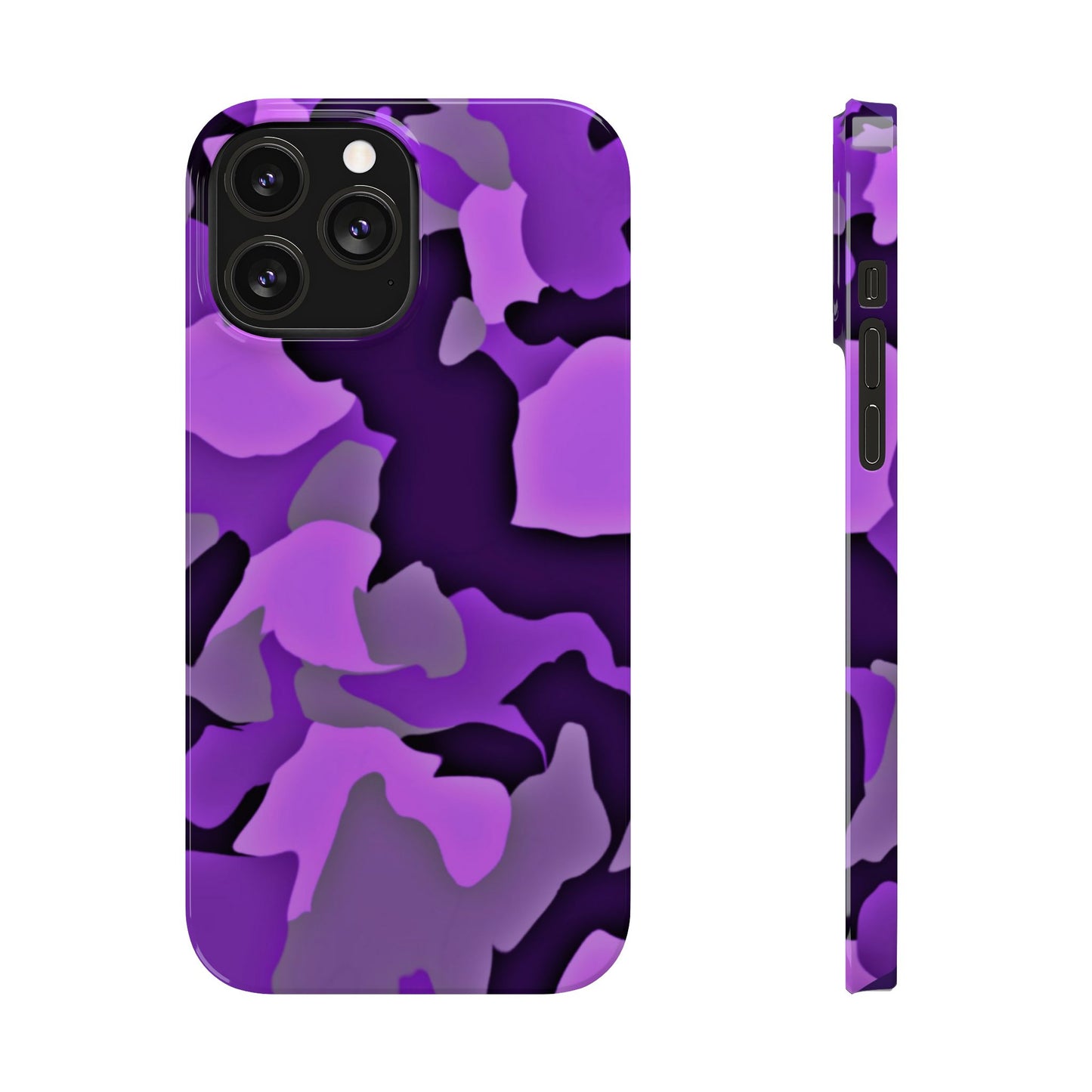 Colorful Purple Abstract Slim Phone Case - Stylish Mobile Accessory for Trendsetters