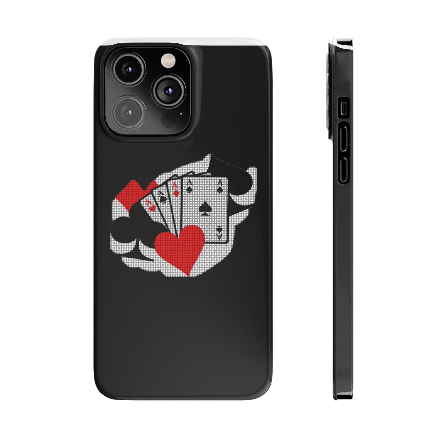 Stylish Slim Phone Case with Poker Design - Perfect for Gamers and Card Enthusiasts