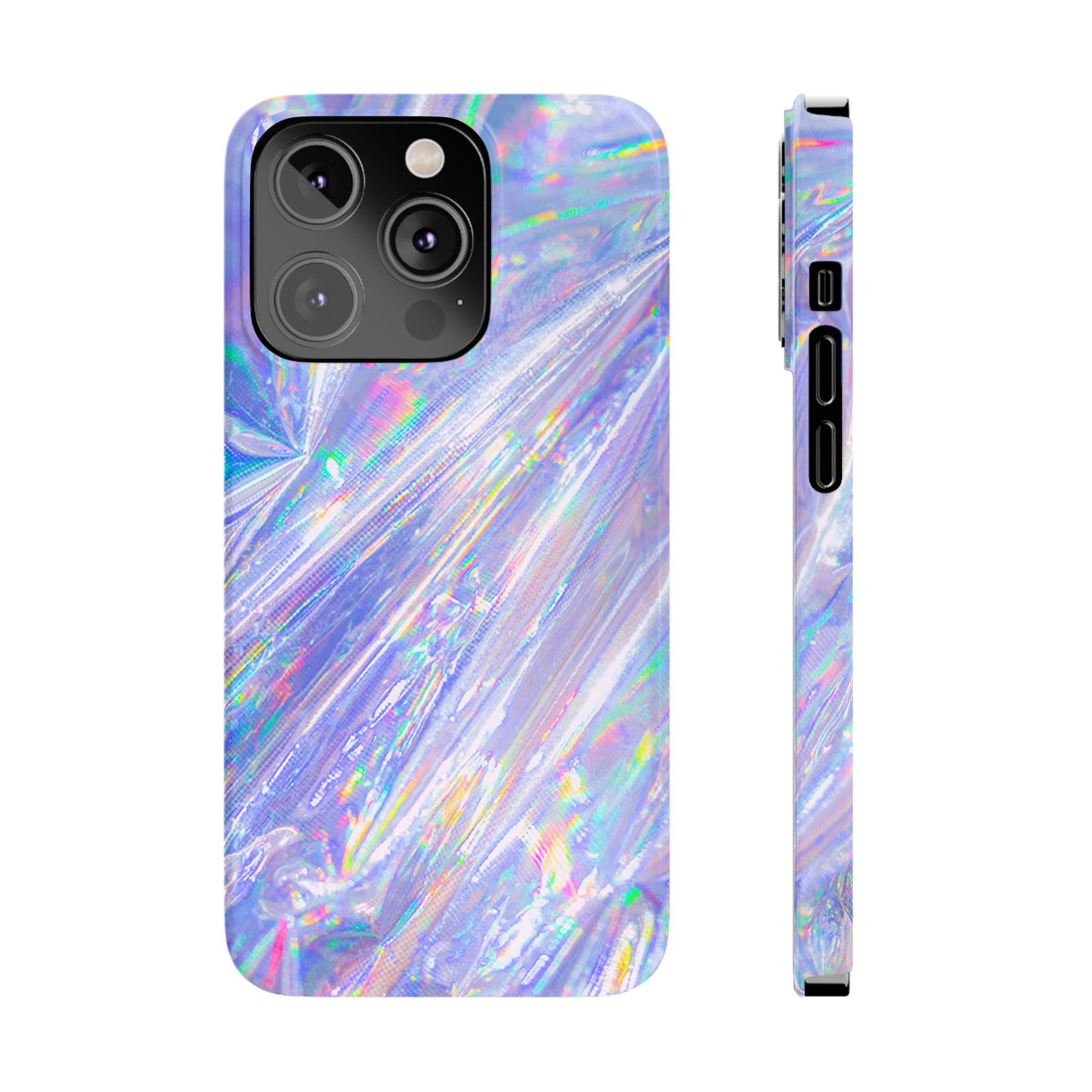 Iridescent Slim Phone Case - Holographic Design for Trendy Protection