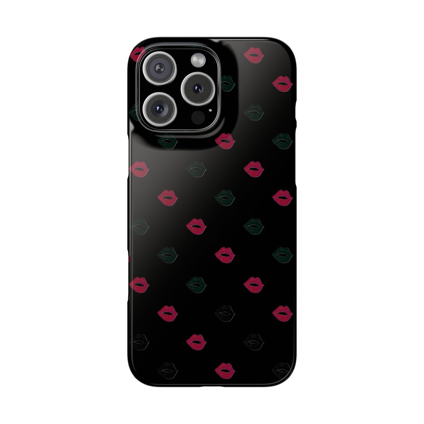 Chic Lip Pattern Slim Phone Case - Stylish Protection for Trendsetters