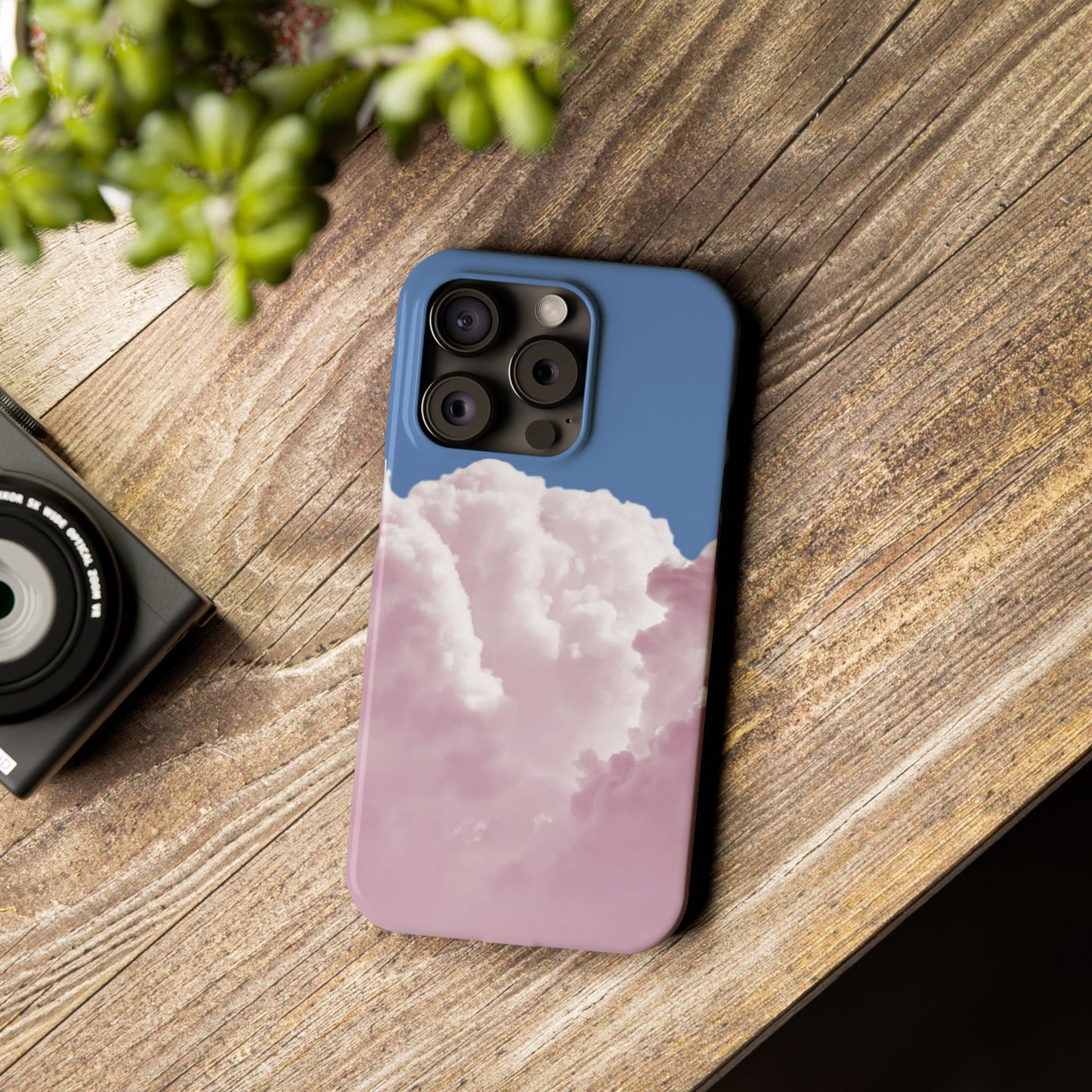 Pastel Cloud Slim Phone Case - Aesthetic Phone Accessory for Dreamers