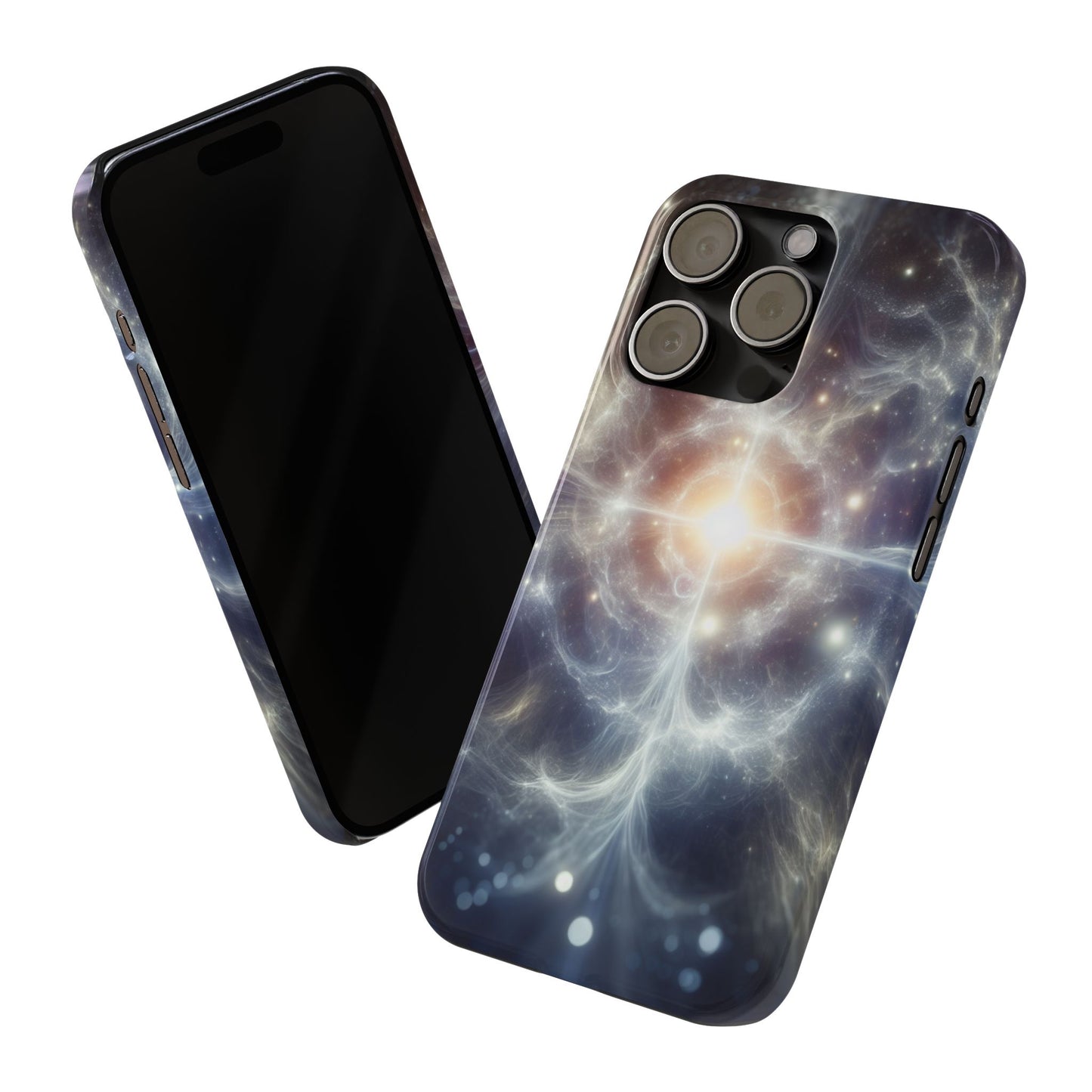 Cosmic Energy Slim Phone Case – Galaxy Design for Astronomy Lovers