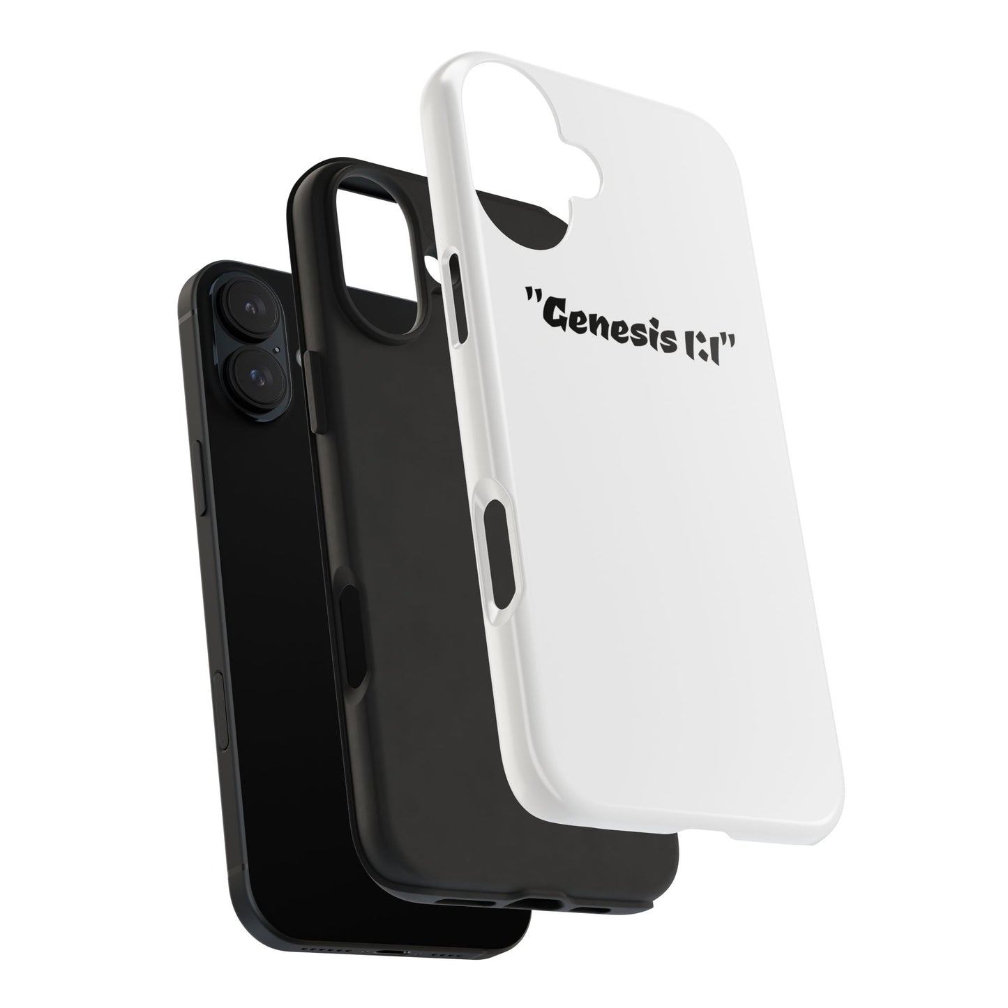 Bible verse "Genesis 1:1" (V2) - Tough iPhone Case