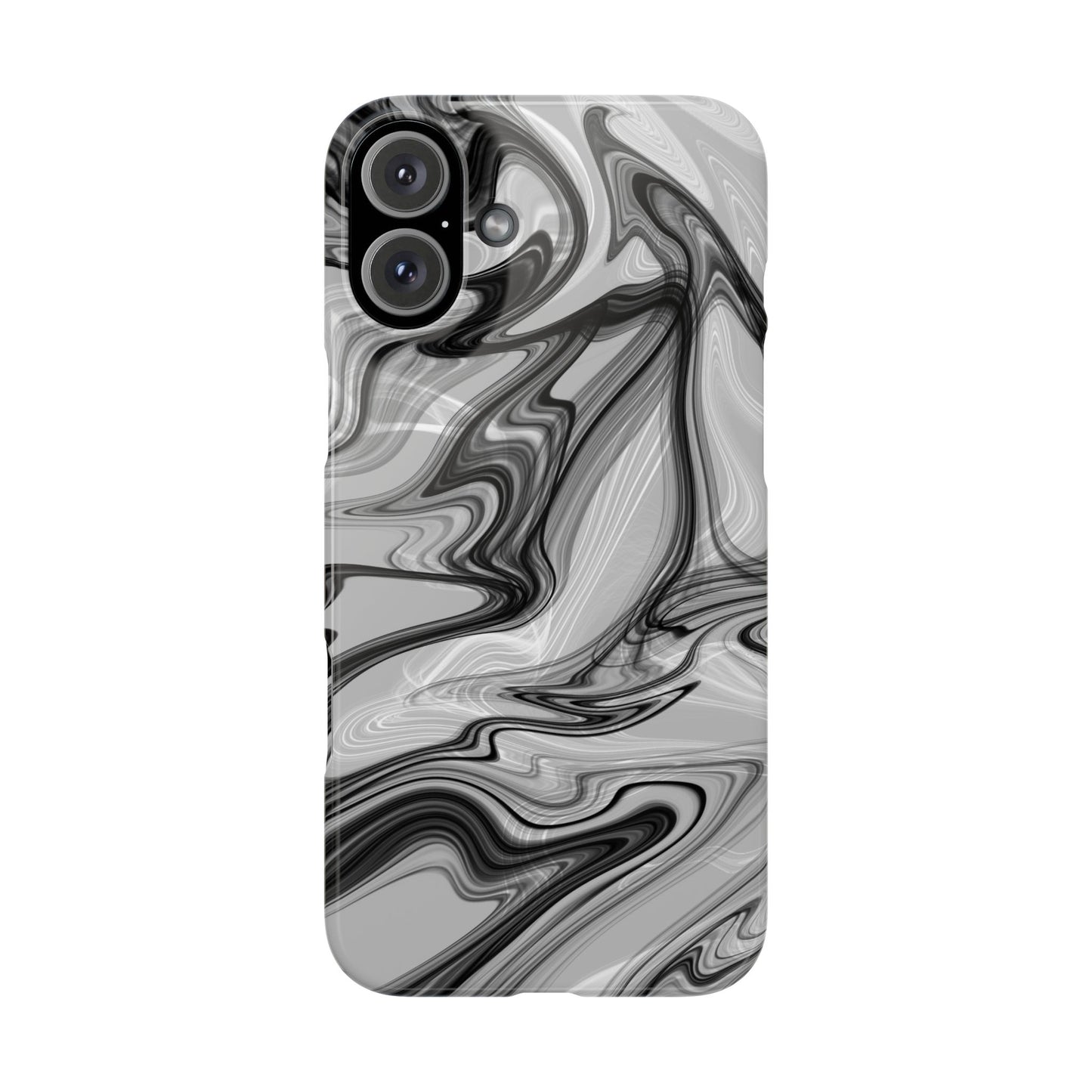 Stylish Black and Gray Abstract Slim Phone Case