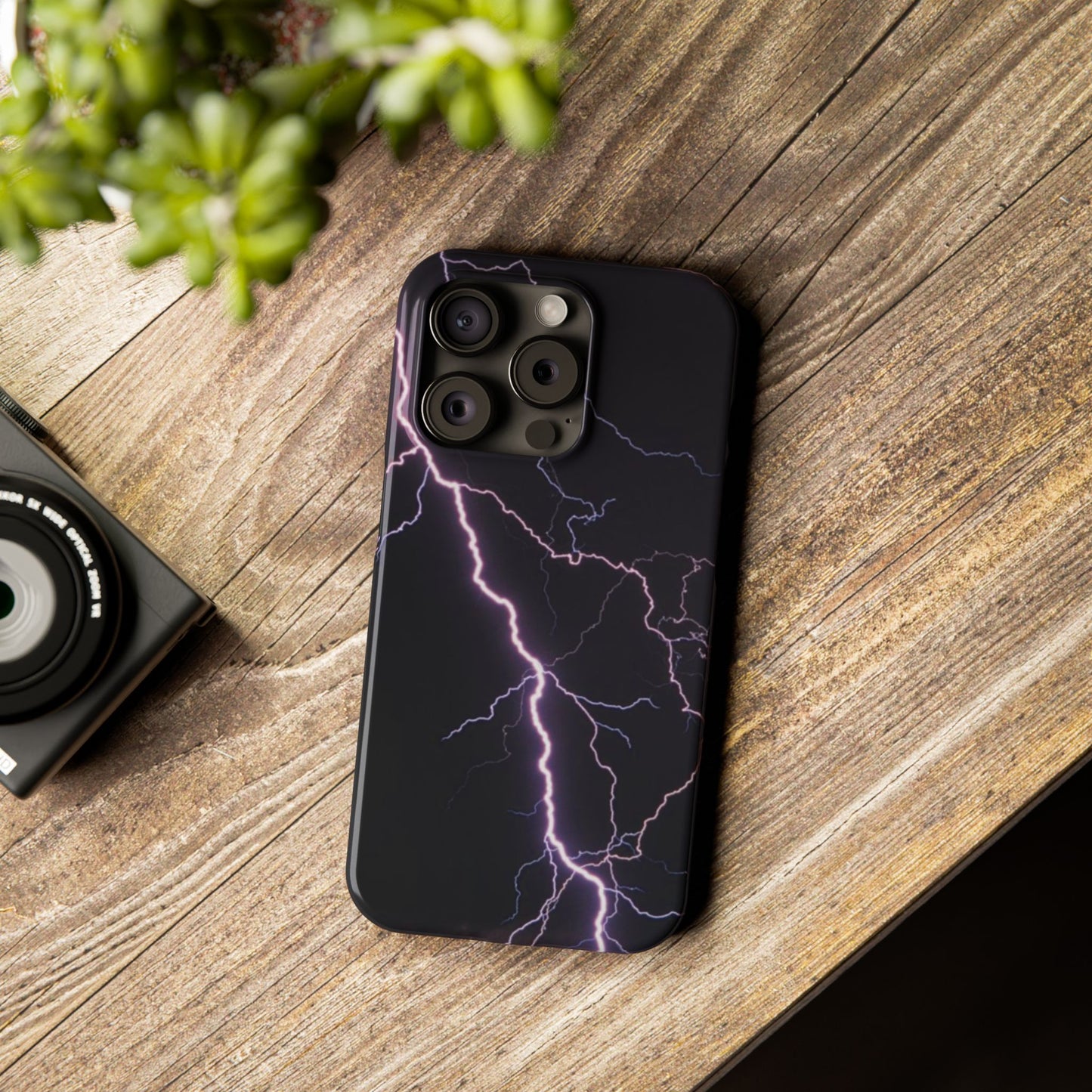 Lightning Bolt Slim Phone Case - Edgy, Stylish Protection for Your Device