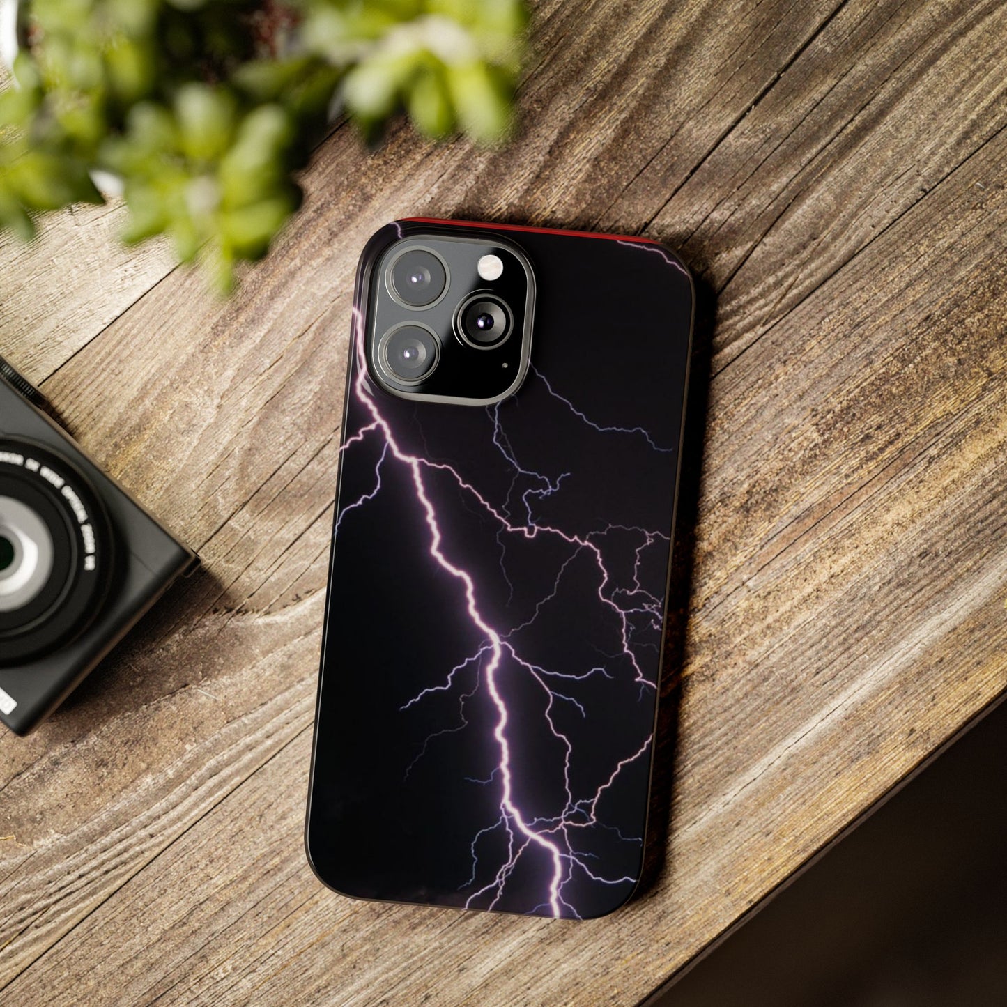 Lightning Bolt Slim Phone Case - Edgy, Stylish Protection for Your Device