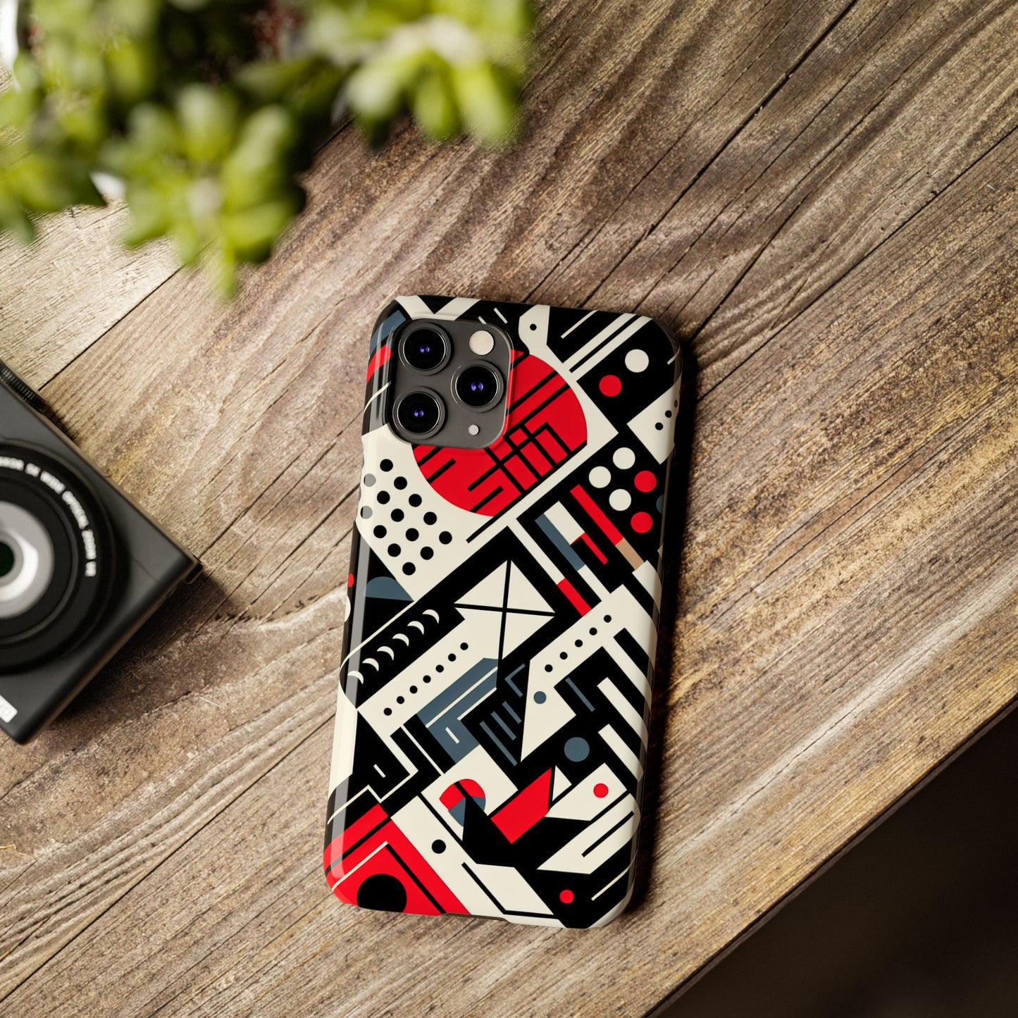 Geometric Abstract Slim Phone Case - Modern Design for Trendsetters