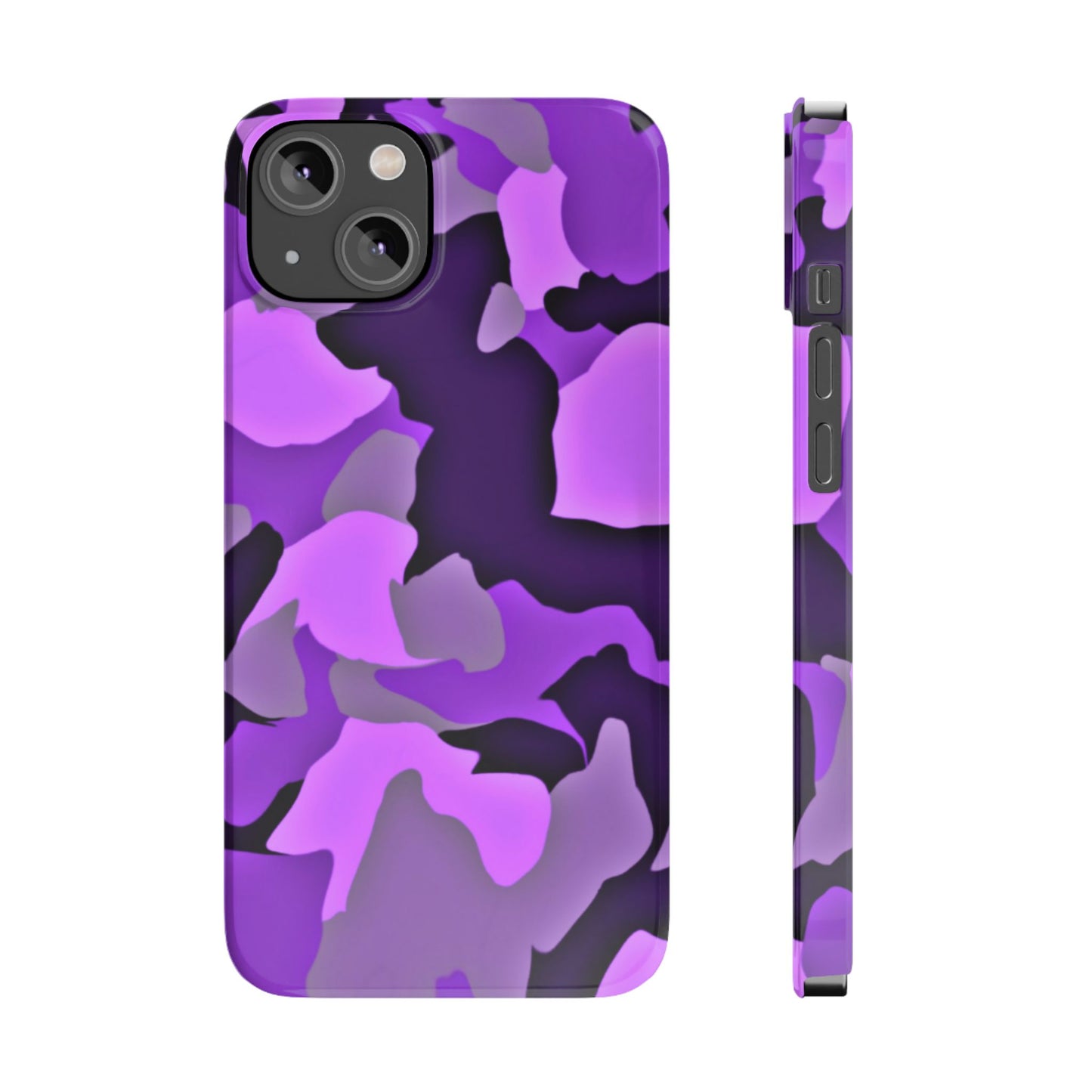 Colorful Purple Abstract Slim Phone Case - Stylish Mobile Accessory for Trendsetters