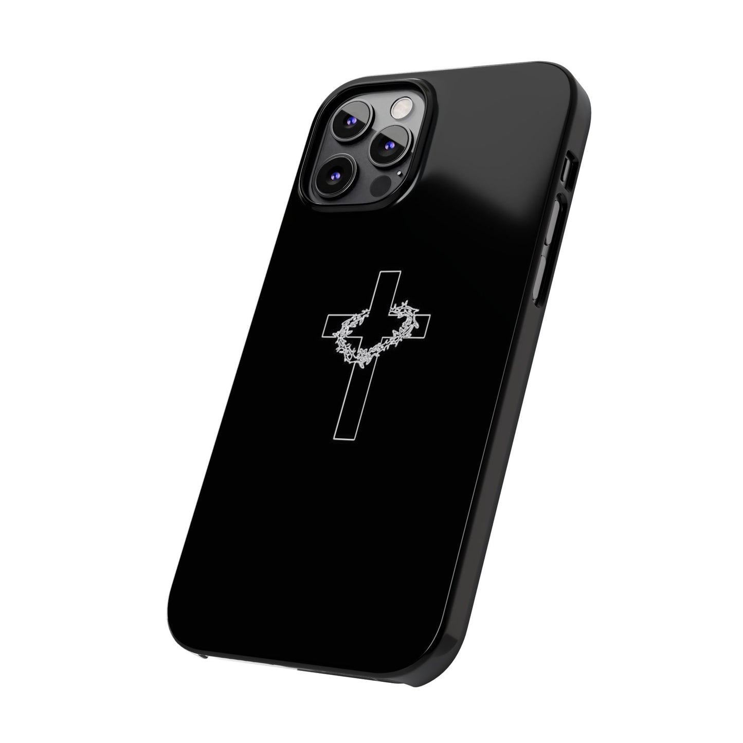 Faith-Inspired Slim Phone Case with Cross Design