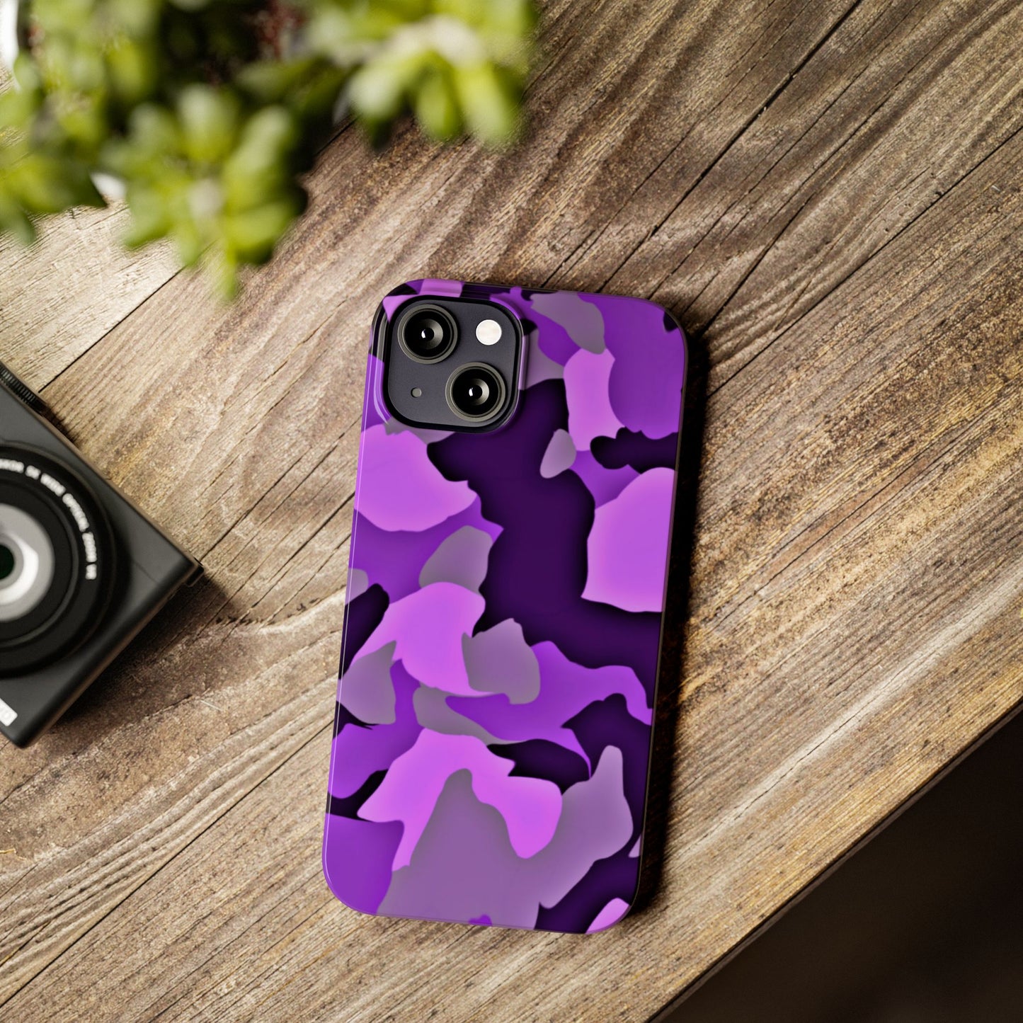 Colorful Purple Abstract Slim Phone Case - Stylish Mobile Accessory for Trendsetters