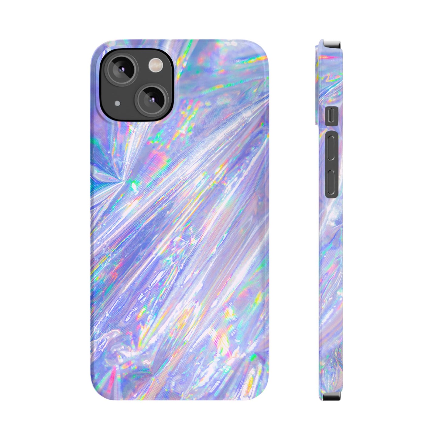 Iridescent Slim Phone Case - Holographic Design for Trendy Protection