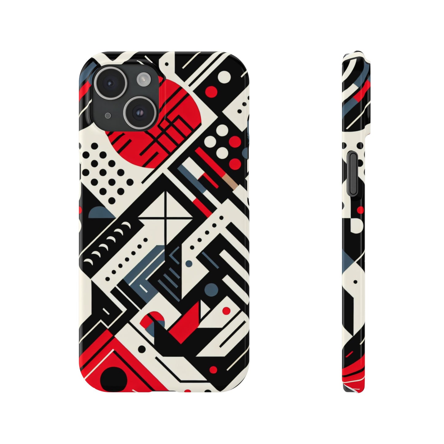 Geometric Abstract Slim Phone Case - Modern Design for Trendsetters