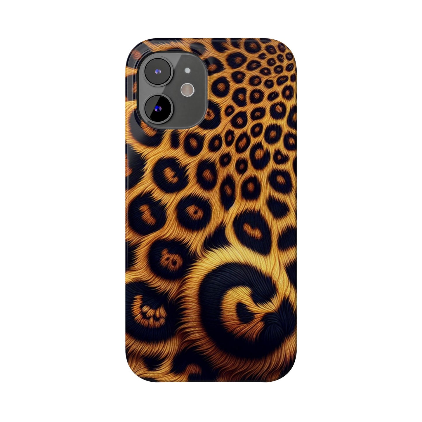 "New" Leopard Print Slim Phone Case - Trendy Animal Design