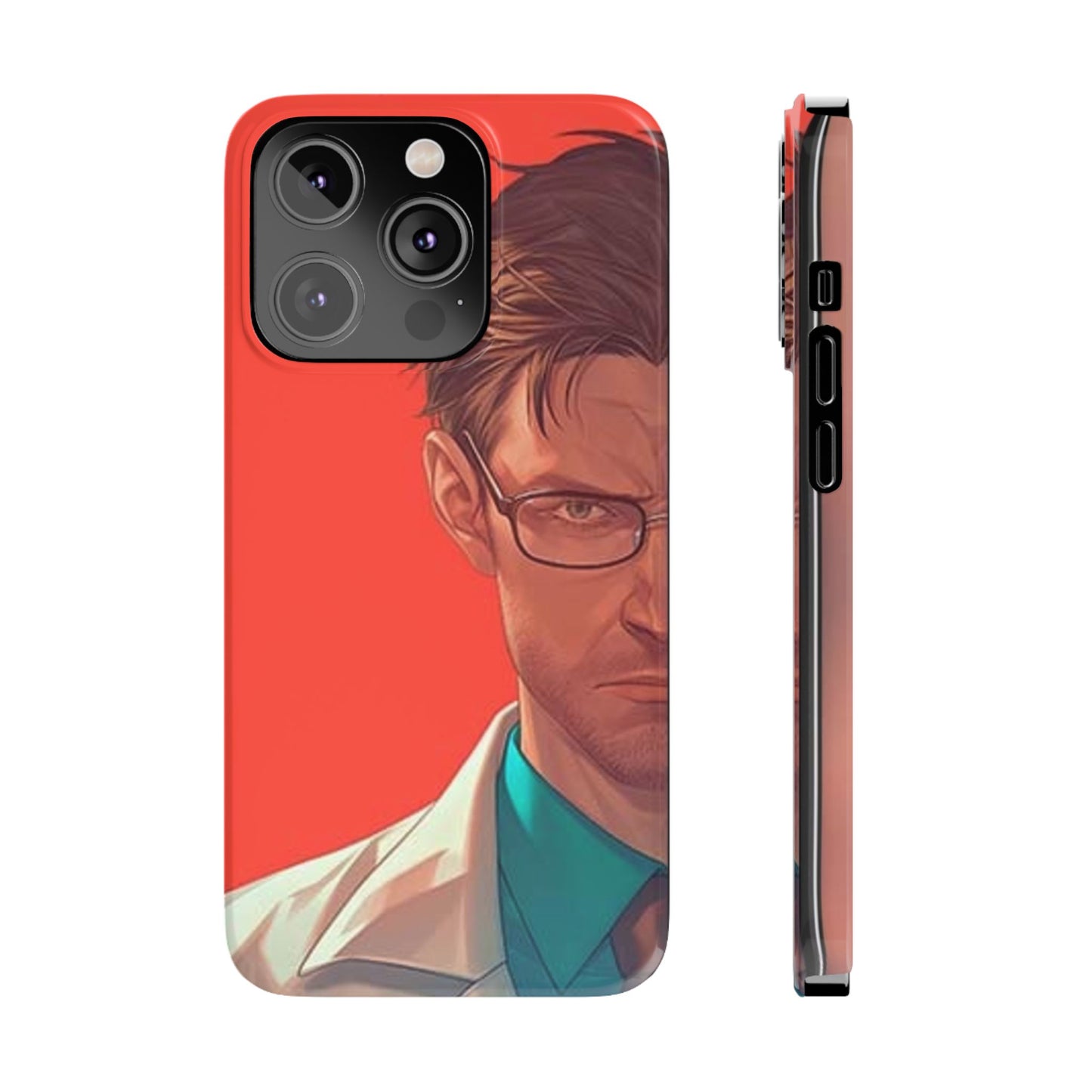 Stylish Slim Phone Case featuring Bold Artistic Design