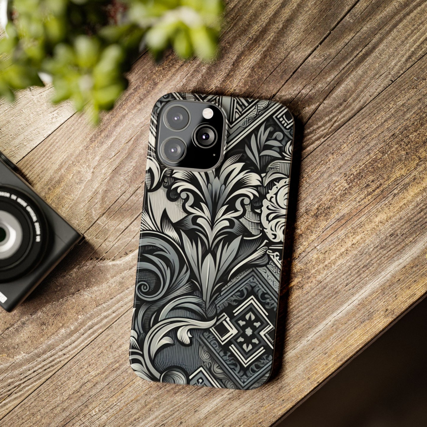 Elegant Floral Slim Phone Case - Stylish Protection for Modern Aesthetics